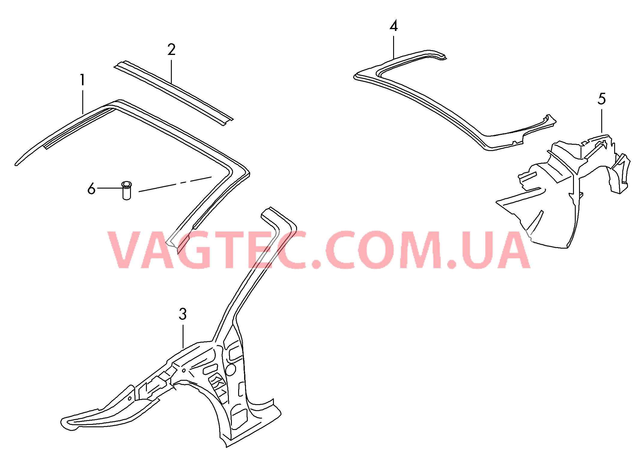 Рама крыши  для AUDI TT 2007