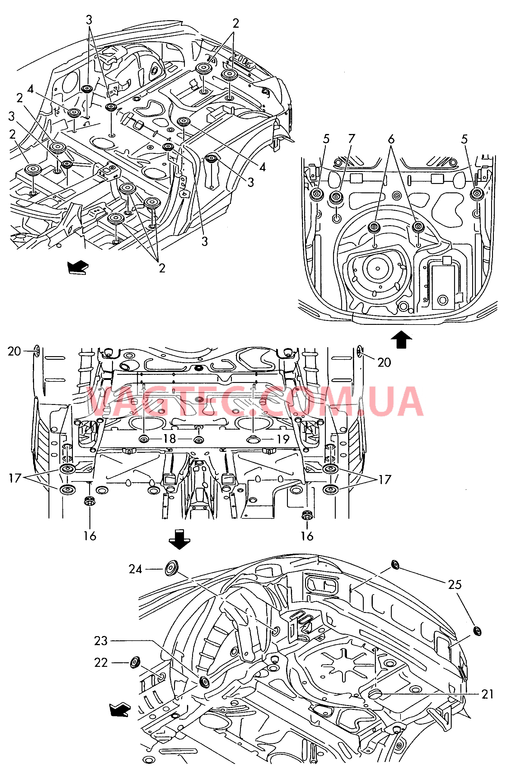 Заглушка Кузов  для AUDI TT 2007