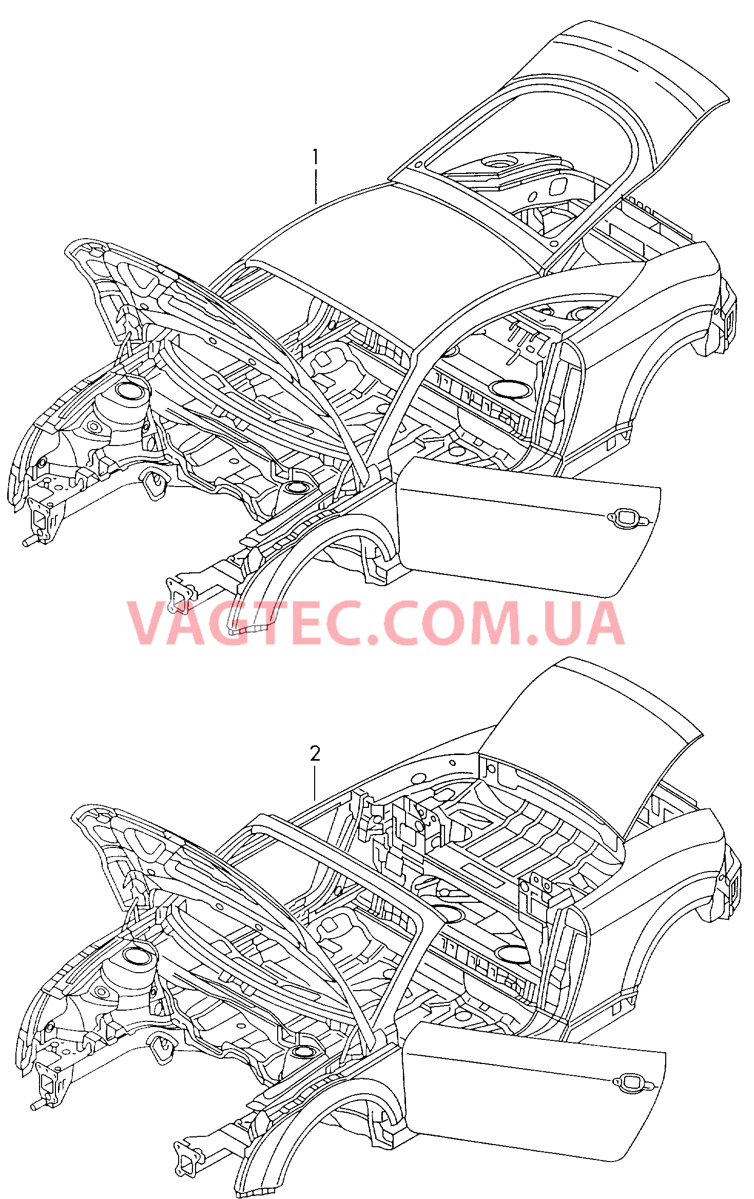 Кузов  для AUDI TT 2005