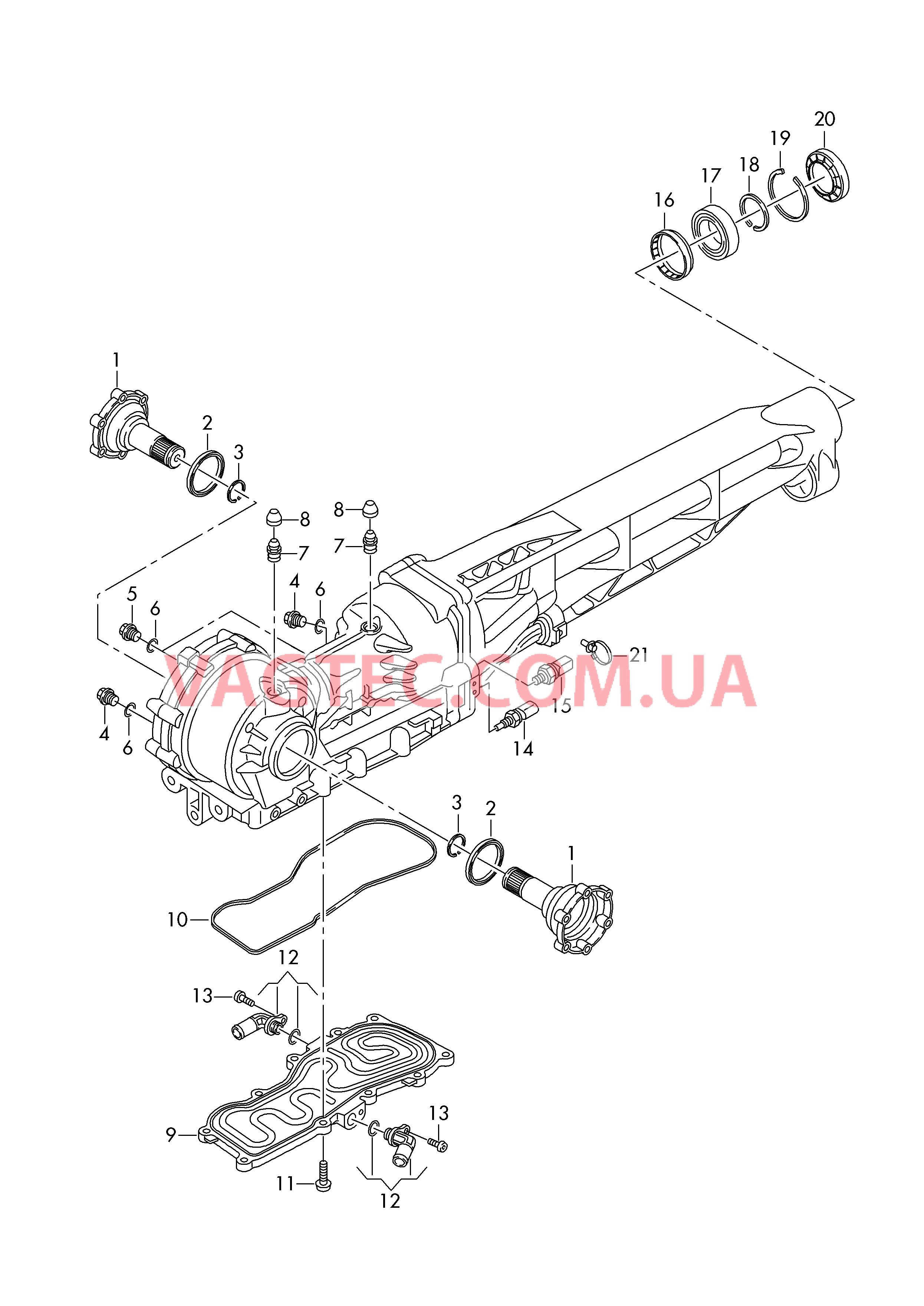 Передняя главная передача  для AUDI R8 2019