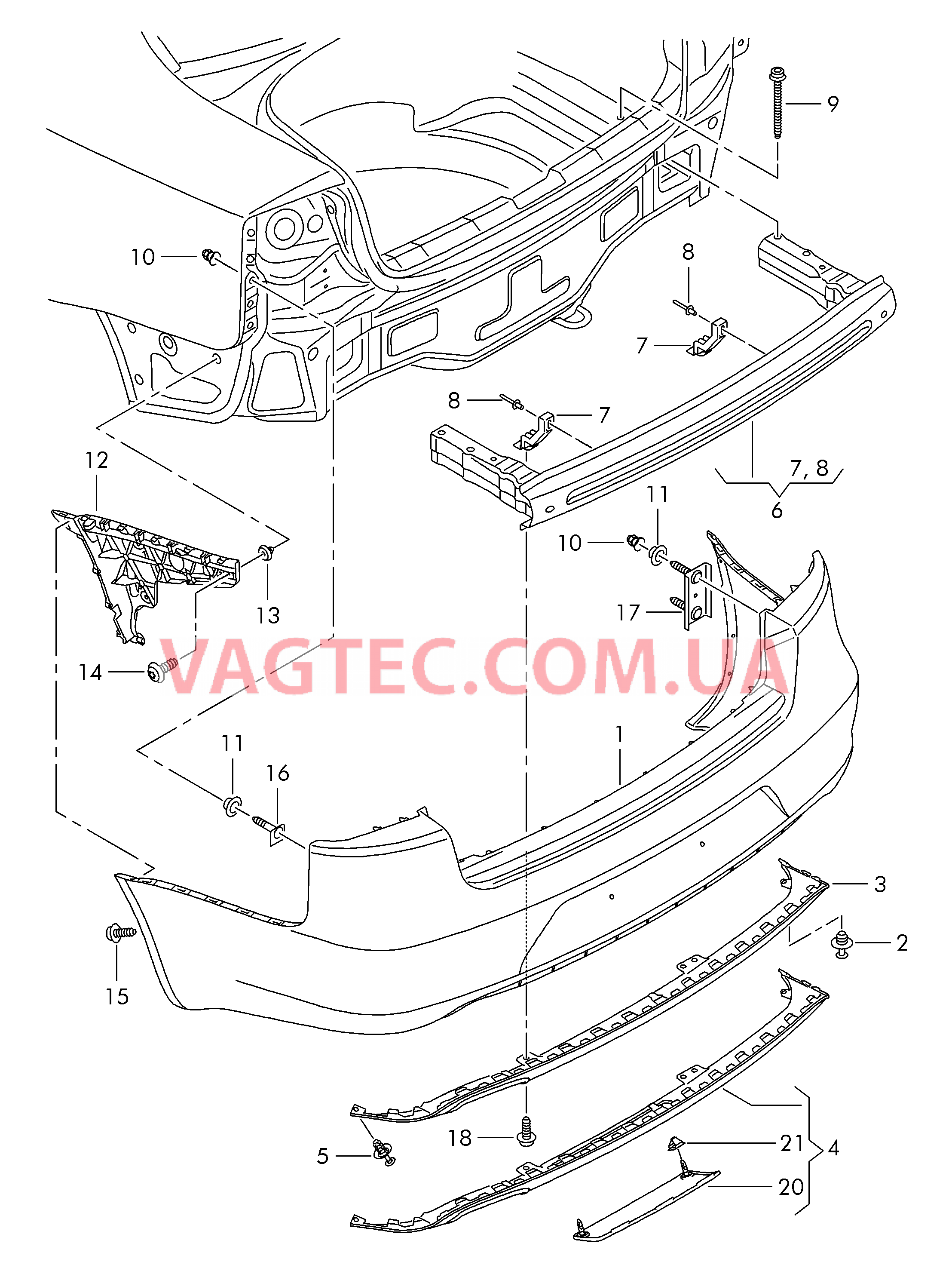 Бампер  для SEAT Exeo 2014