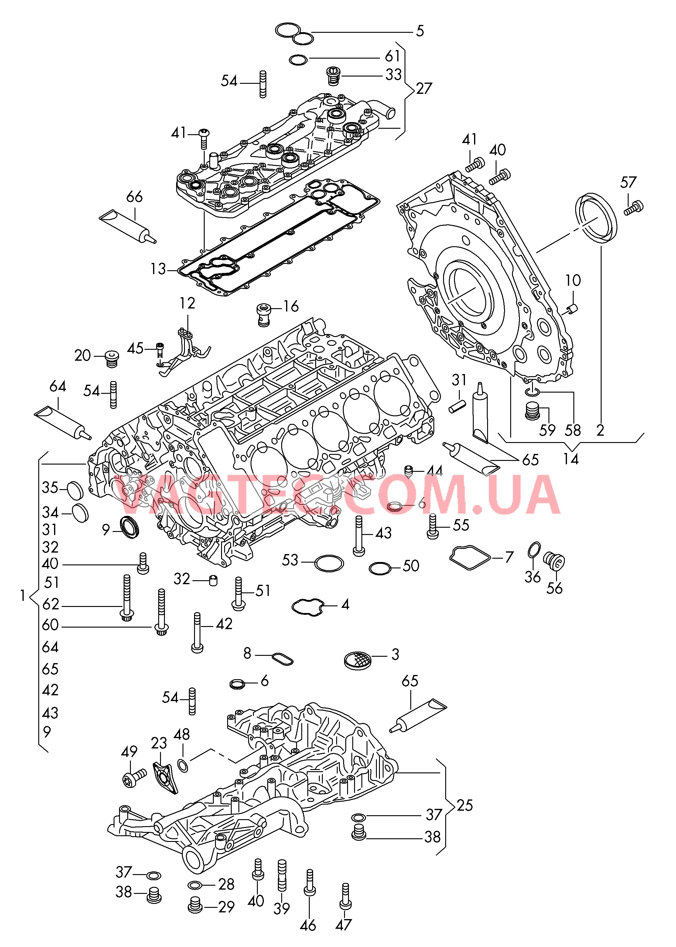 Масляный поддон Крышка Блок цилиндров  для AUDI R8 2007