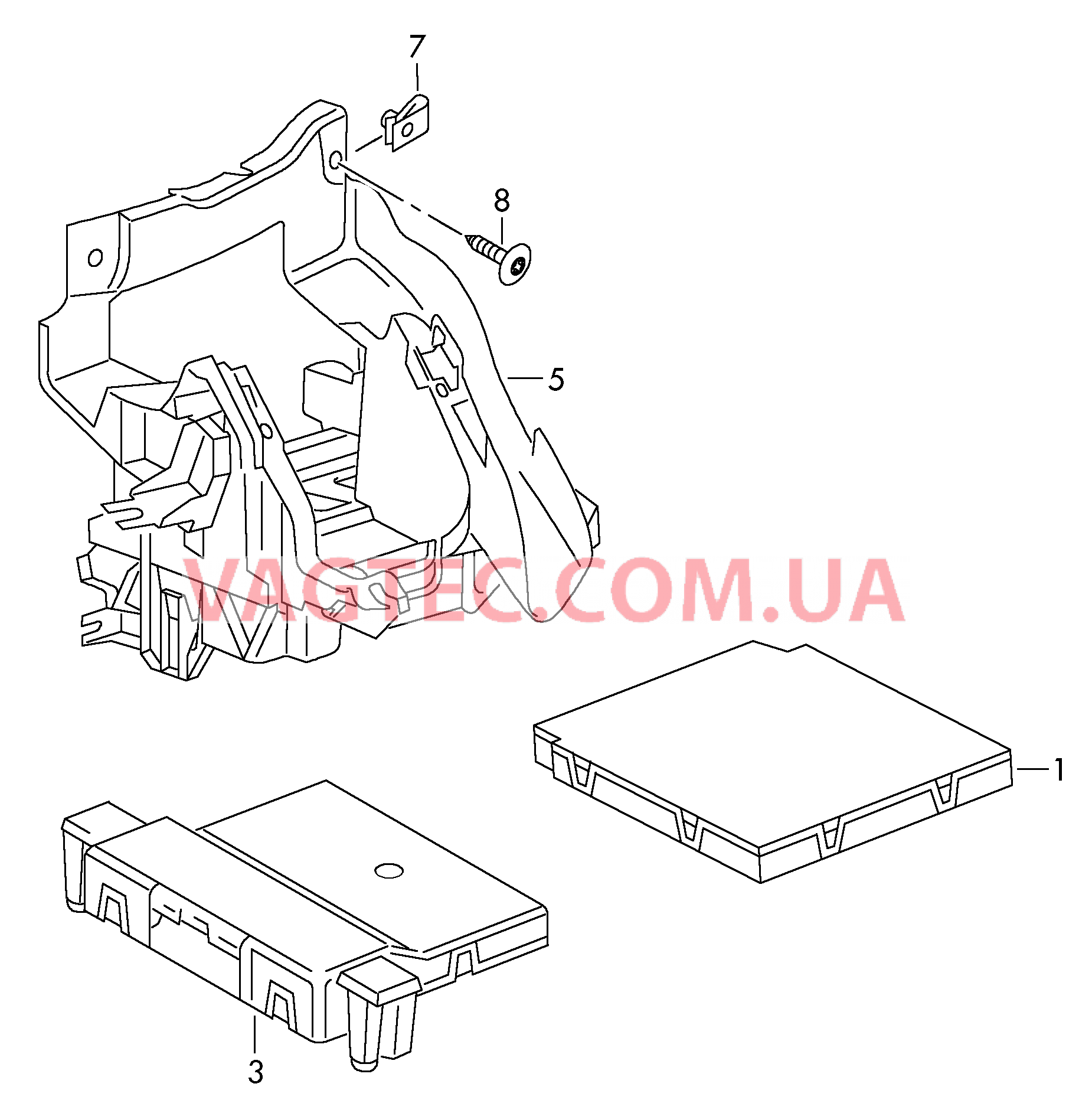 БУ (BCM) систем комфорта и бортовой сети   F 5Р-9-500 000>> для SEAT Altea 2008