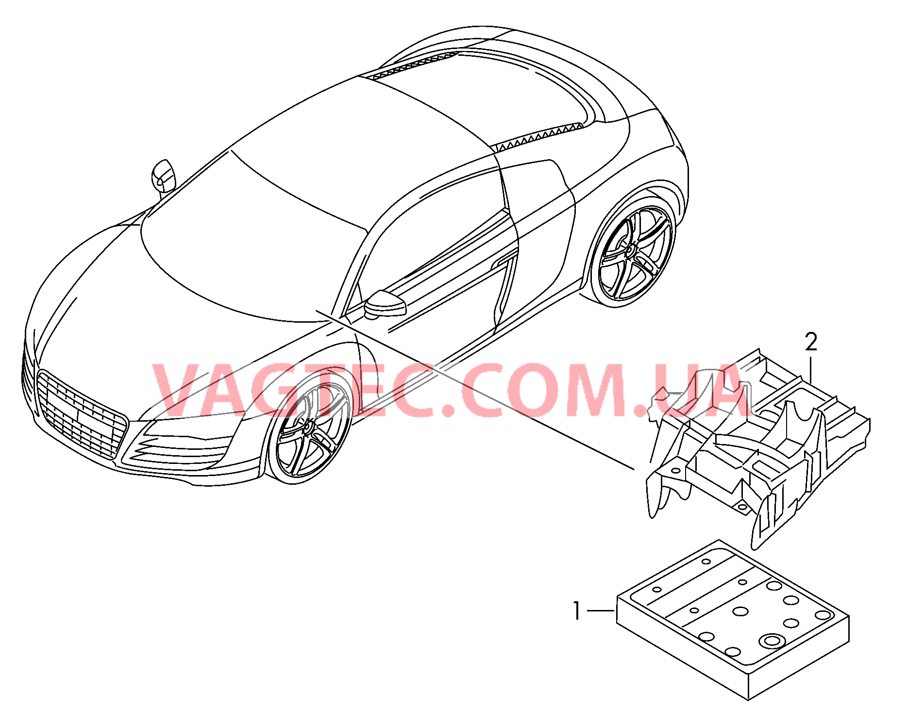 Силовой модуль бортовой сети  для AUDI R8 2015