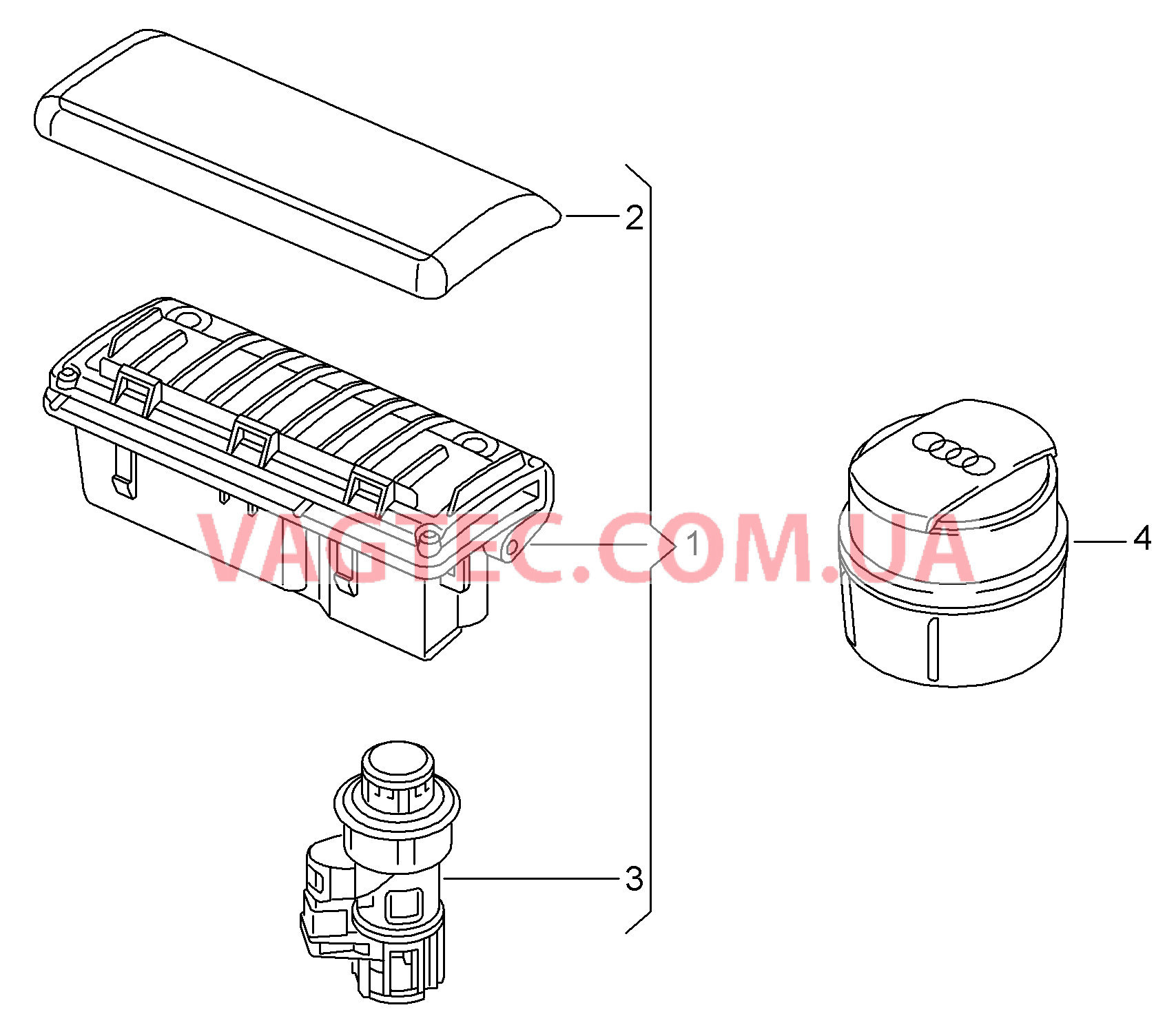 Пепельница  для AUDI R8 2008