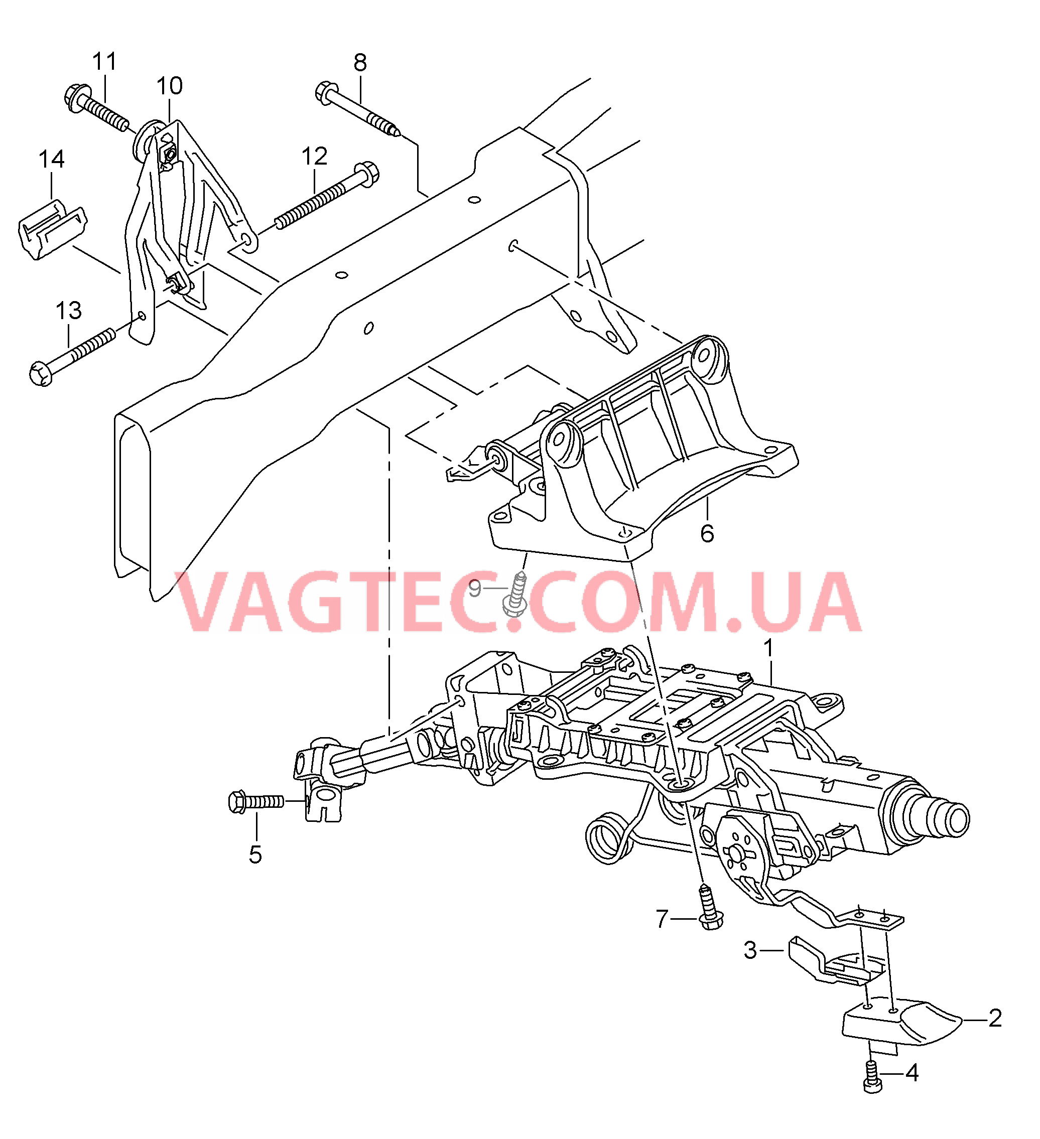 Рулевая колонка  для AUDI R8 2007