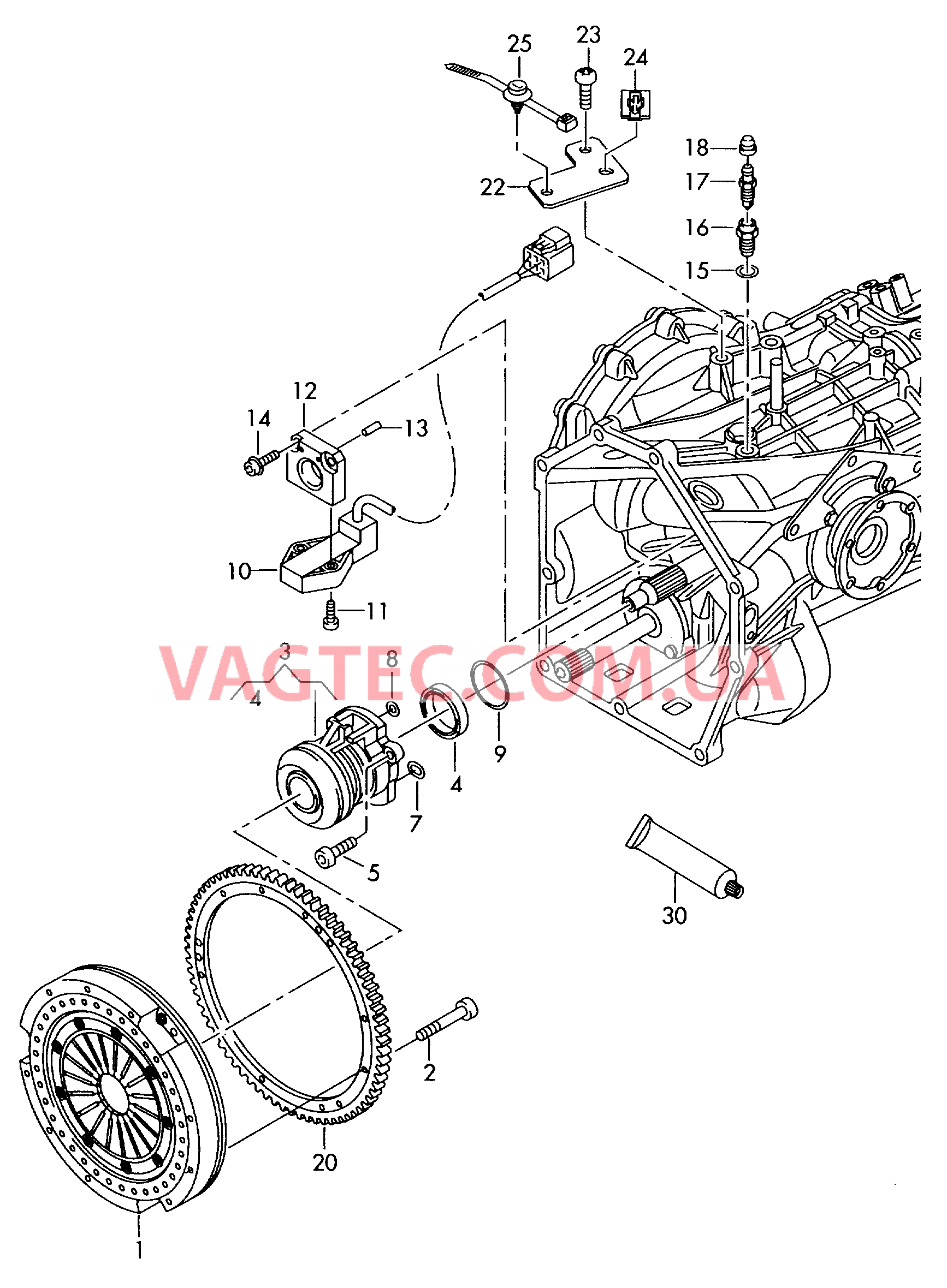 Cцепление/муфта для 6-ступен. механической КП  для AUDI R8 2015