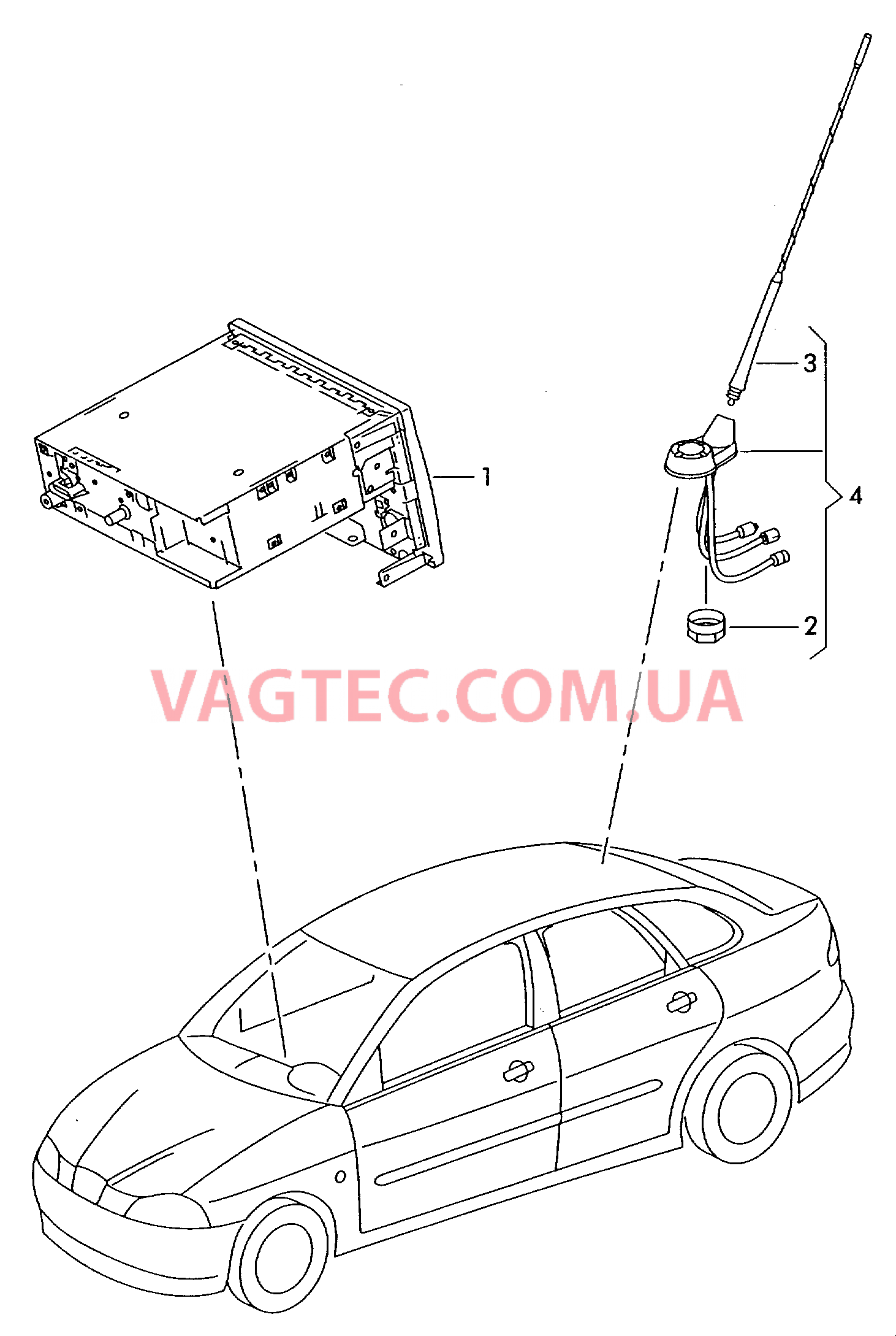 Электрические детали для системы навигации  для SEAT CO 2003