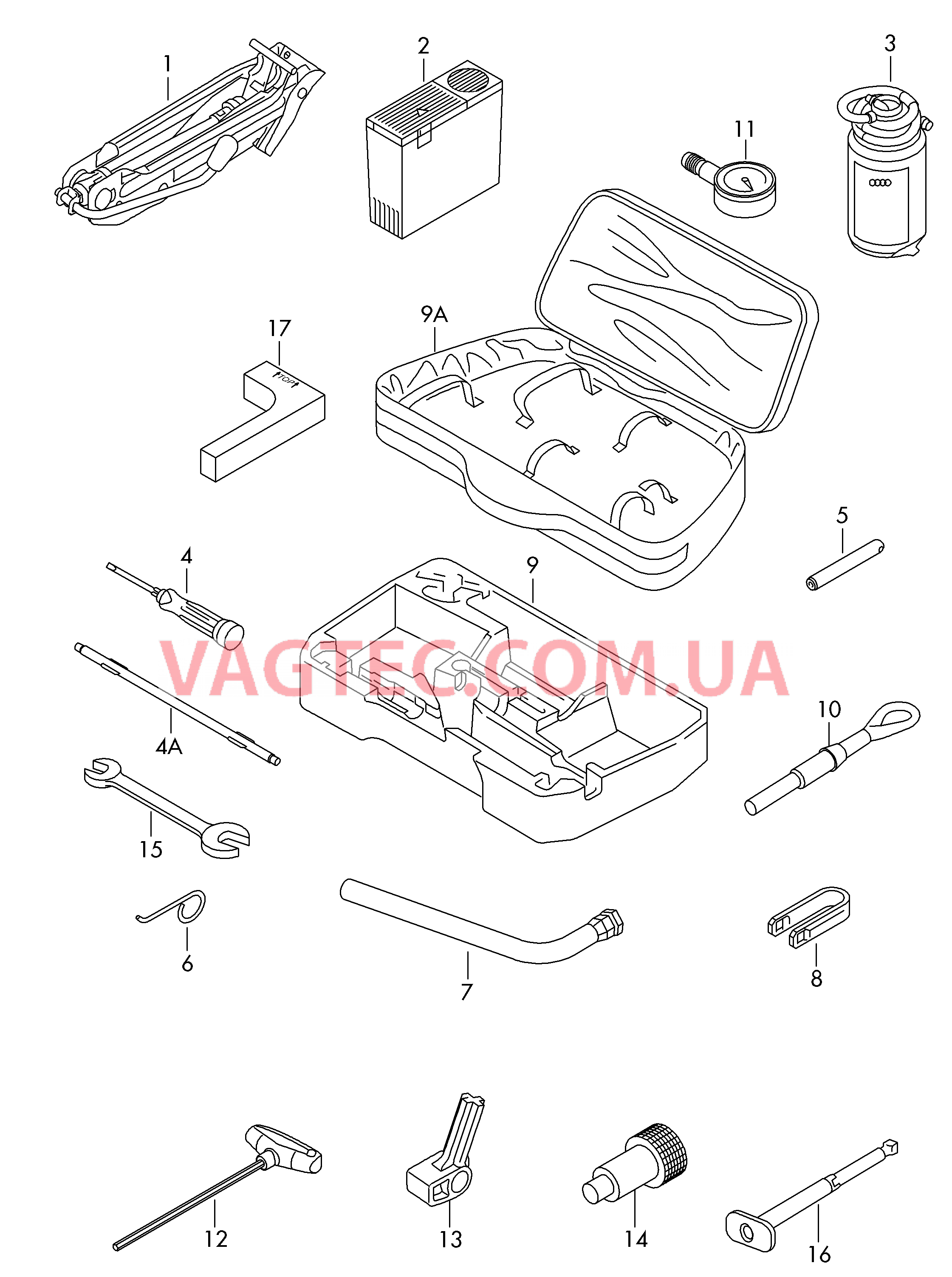 Домкрат автомобильный Инструменты  для AUDI R8 2007