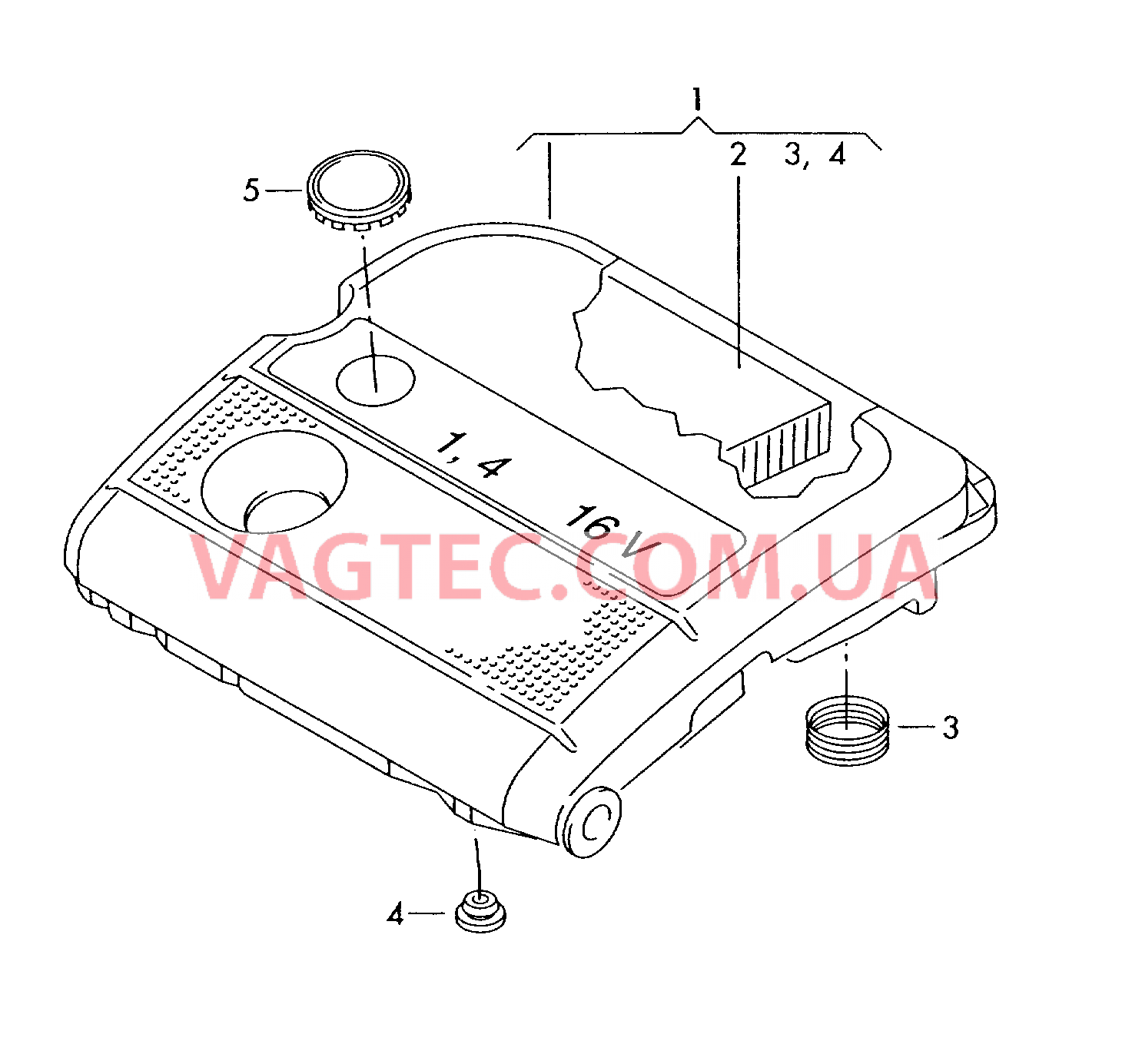 Возд. фильтр с сопутств. деталями  для SEAT CO 2004