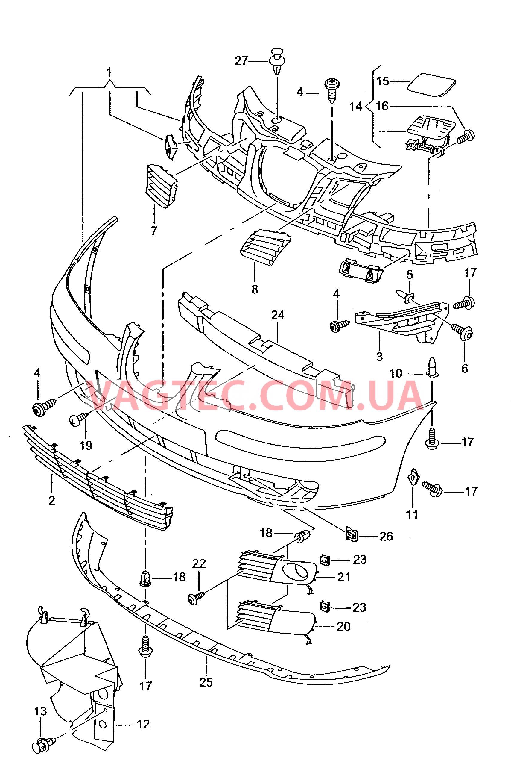 Бампер  для SEAT Ibiza 2005