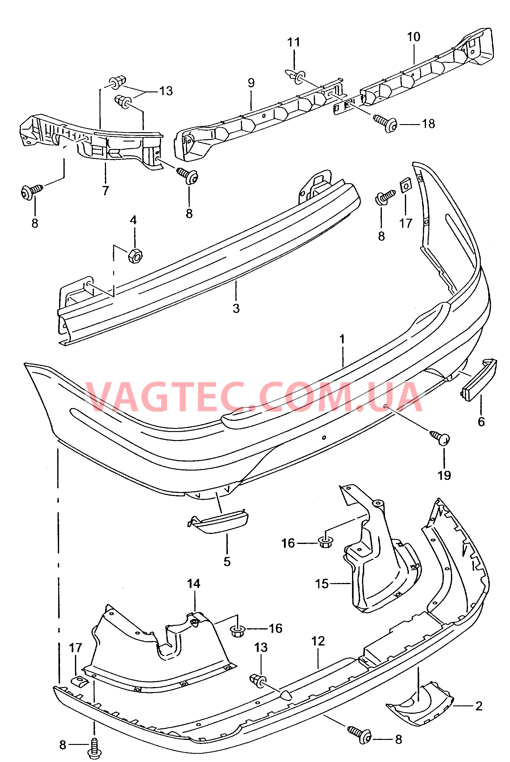 Бампер  для SEAT CO 2003