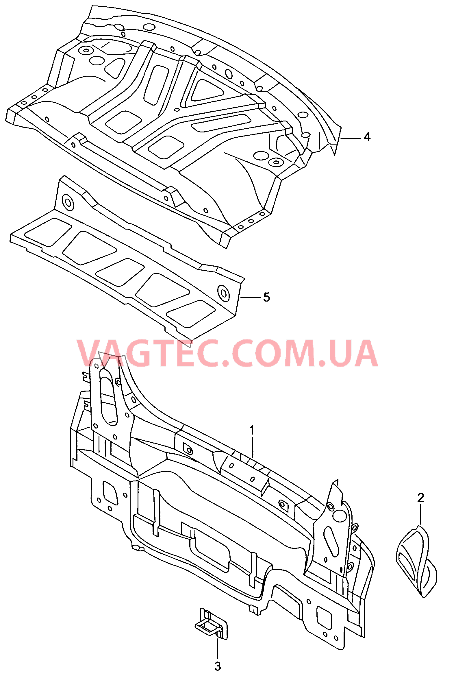 Задняя панель  для SEAT CO 2004