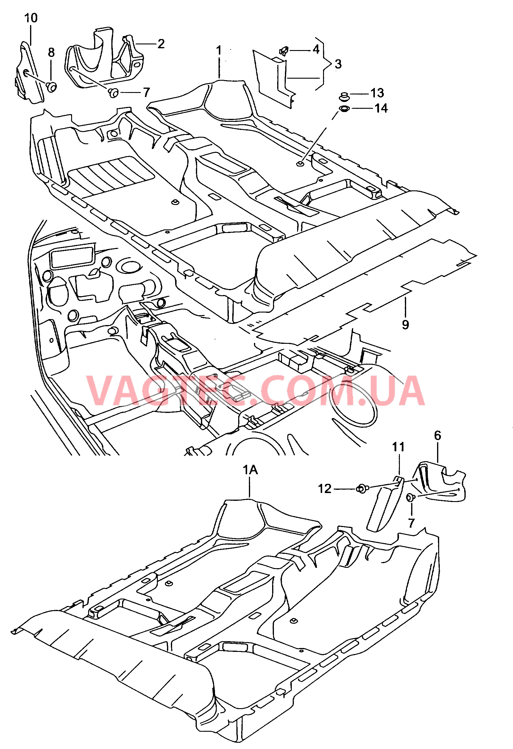 Коврики Упор для ног  для SEAT CO 2006