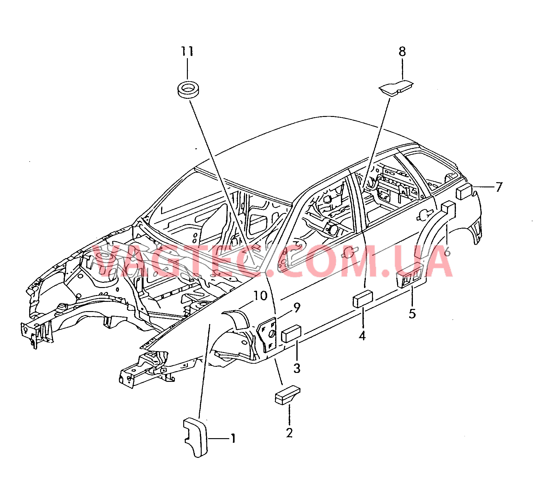 Шумоизоляция Наполнитель  для SEAT CO 2005