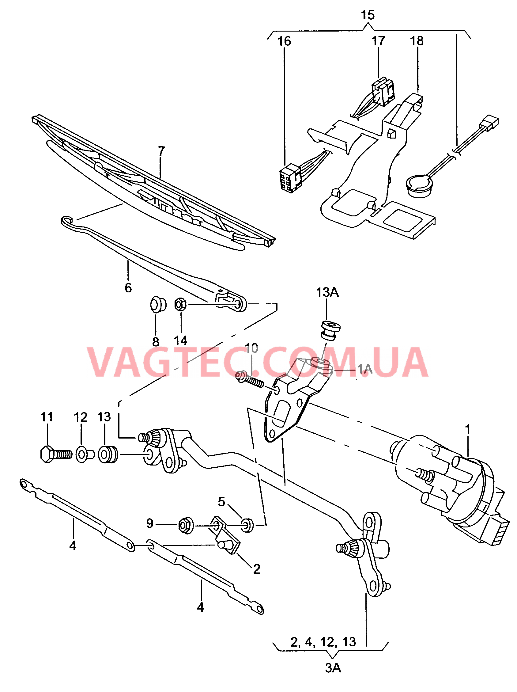 Электродвигатель стеклоочист. Привод стеклоочистителей Cтеклоочиститель Кабель-адаптер для а/м с датчиком дождя  для SEAT CO 2009