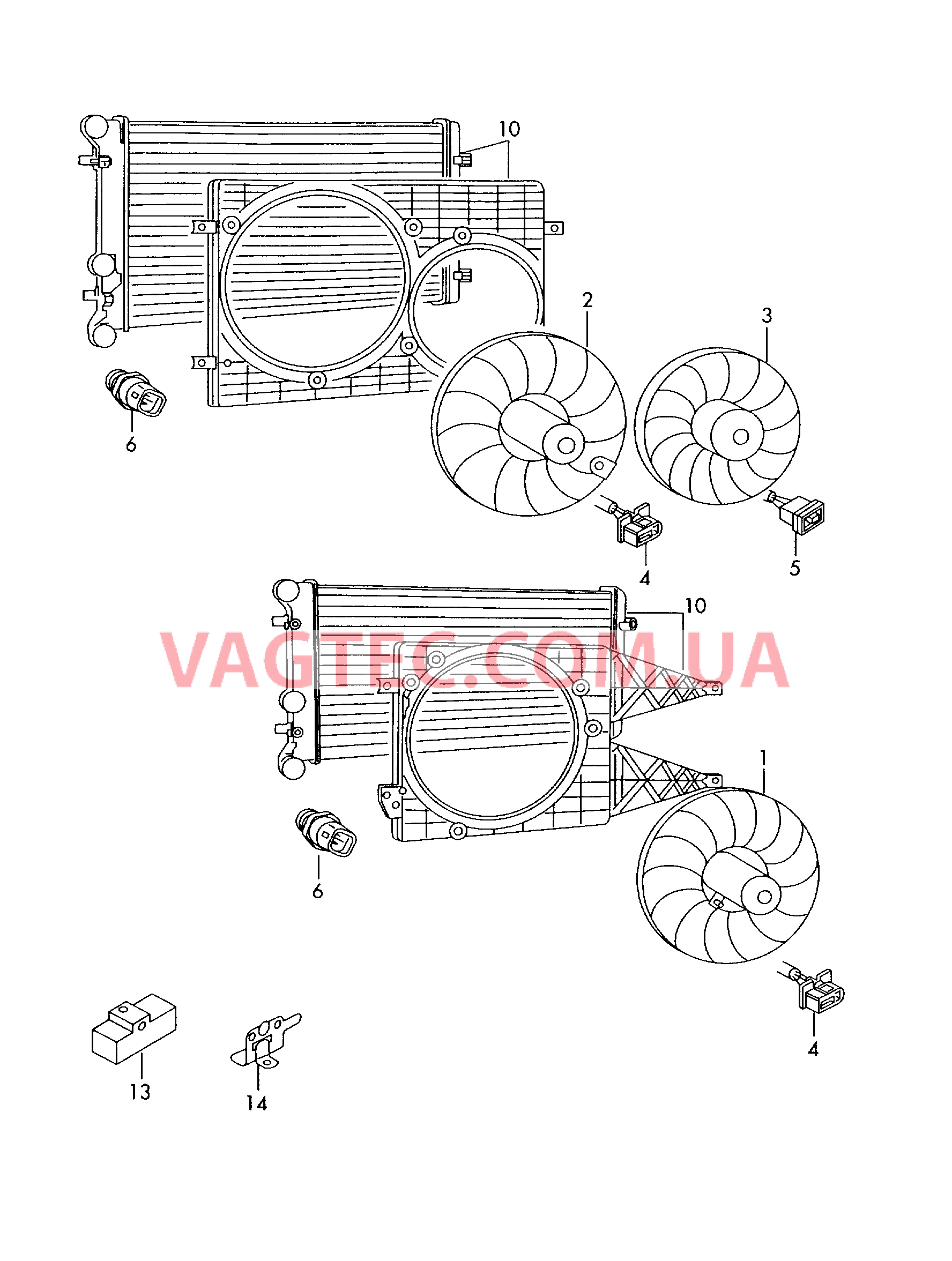 Вентилятор радиатора  для SEAT Ibiza 2002-1