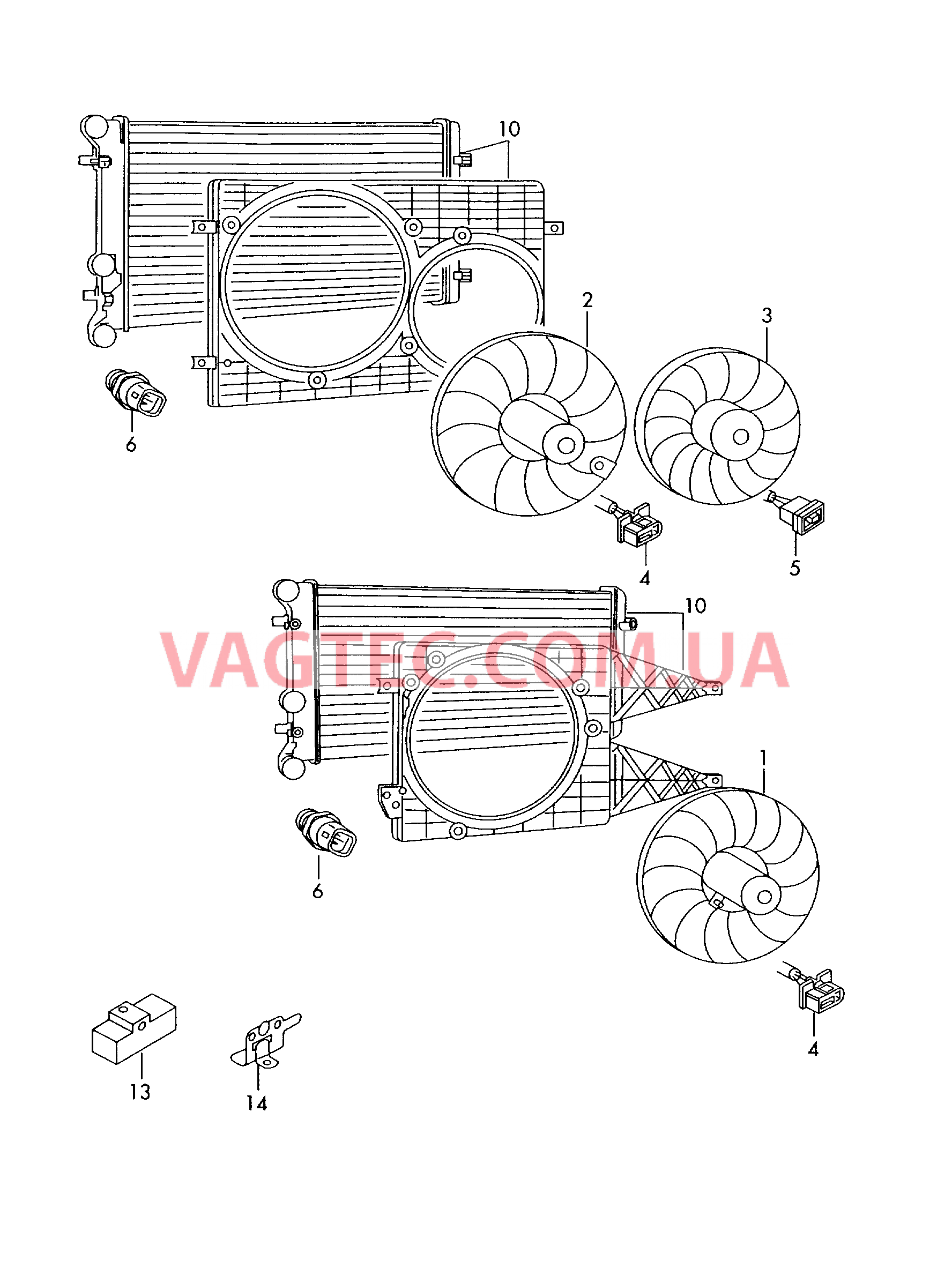 Вентилятор радиатора  для SEAT Ibiza 2004