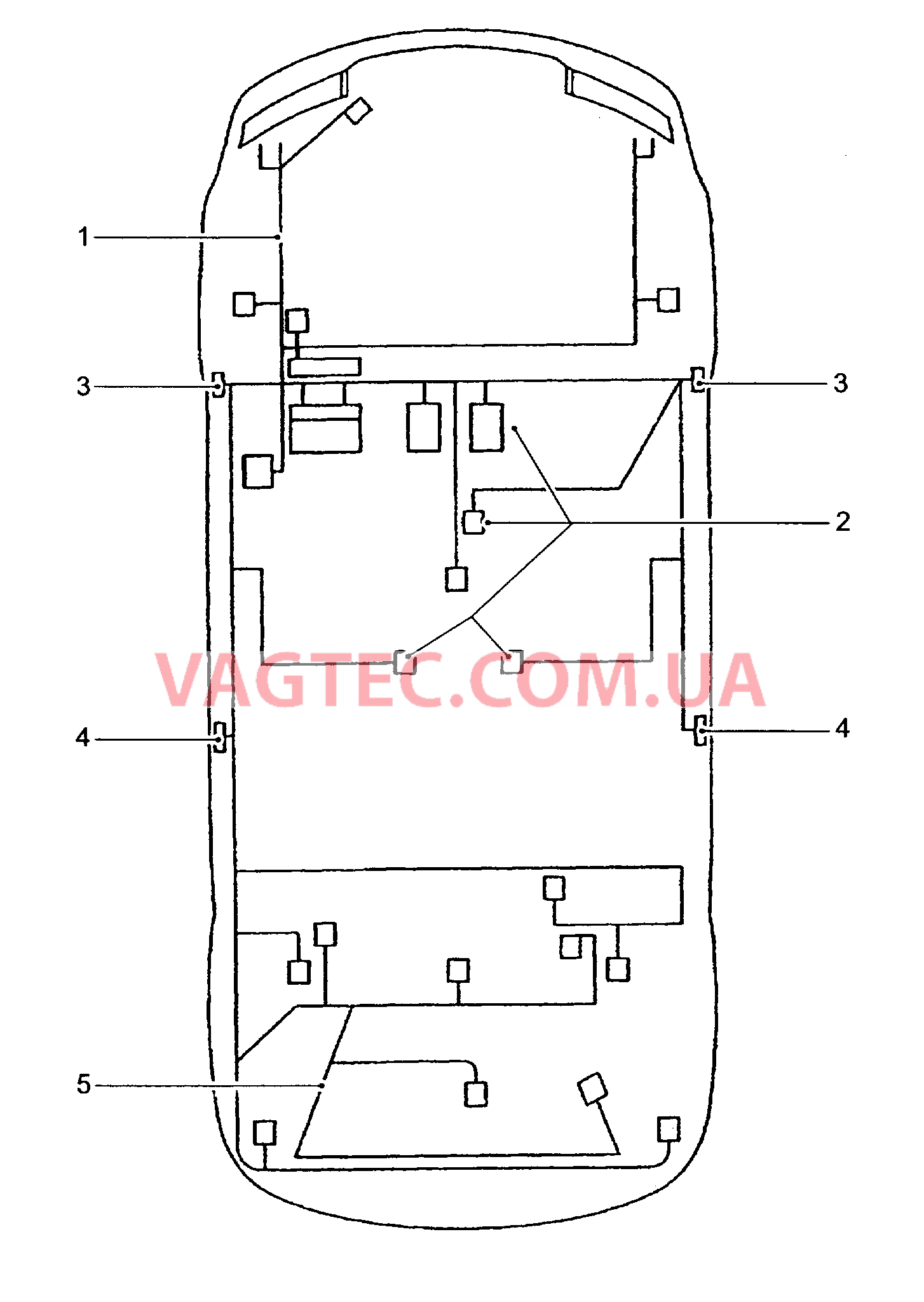 Жгут проводов Cписок применения  для SEAT CO 2004