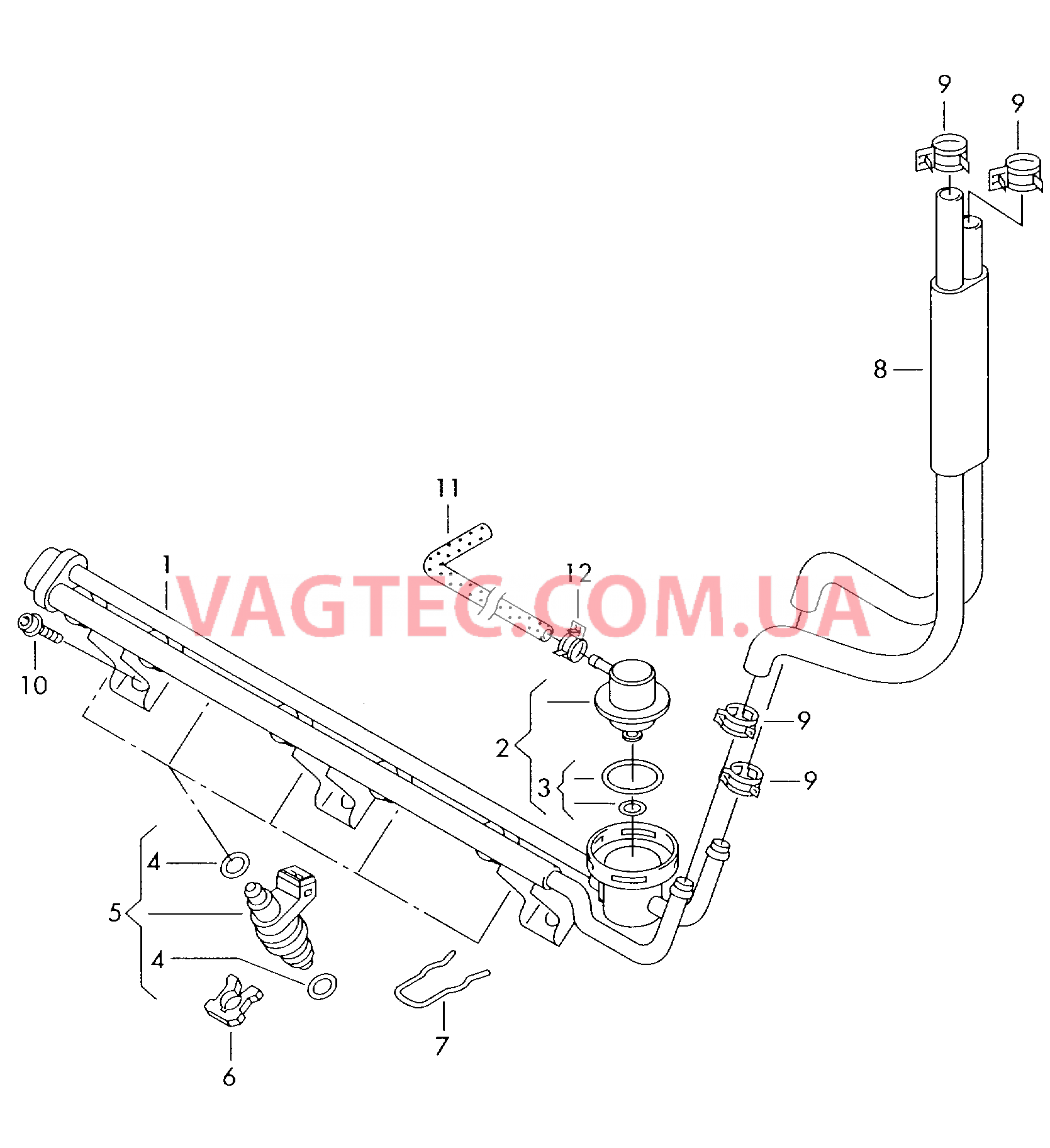 Распределитель топлива  для SEAT Alhambra 2006