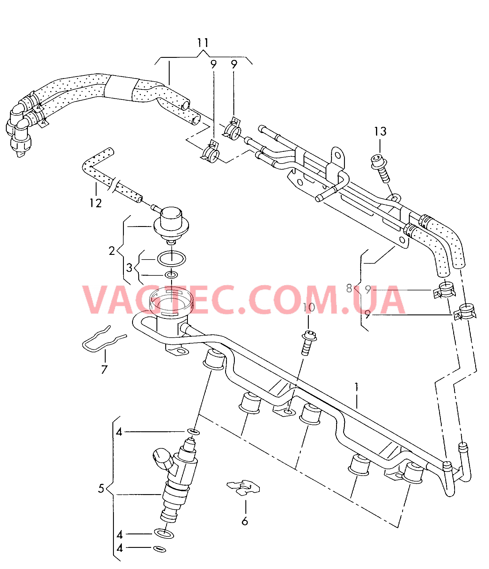 Распределитель топлива  для VOLKSWAGEN GOLF 2002