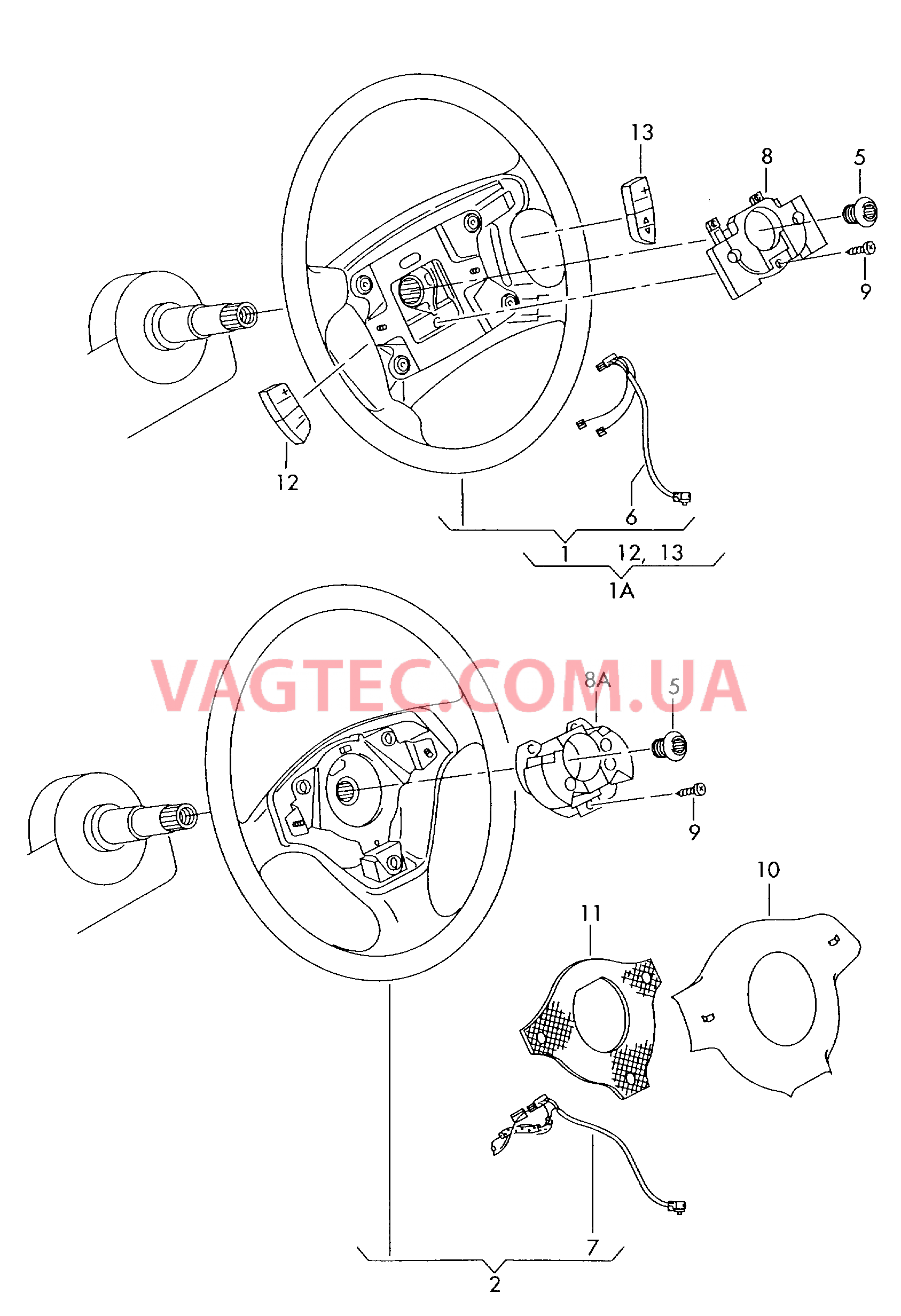 Рулевое колесо  для VOLKSWAGEN GOLF 2002