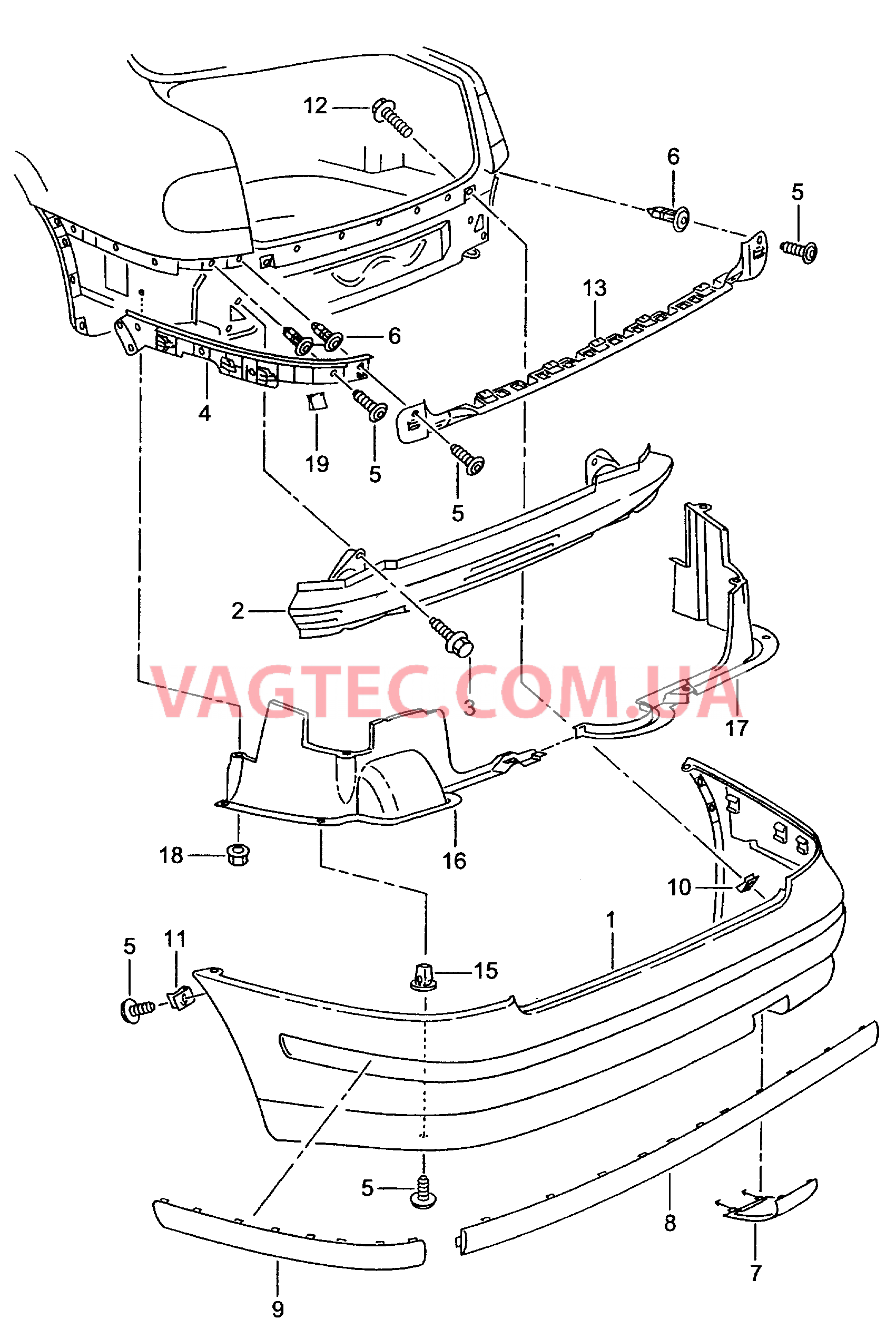 Бампер  для SEAT Toledo 2000