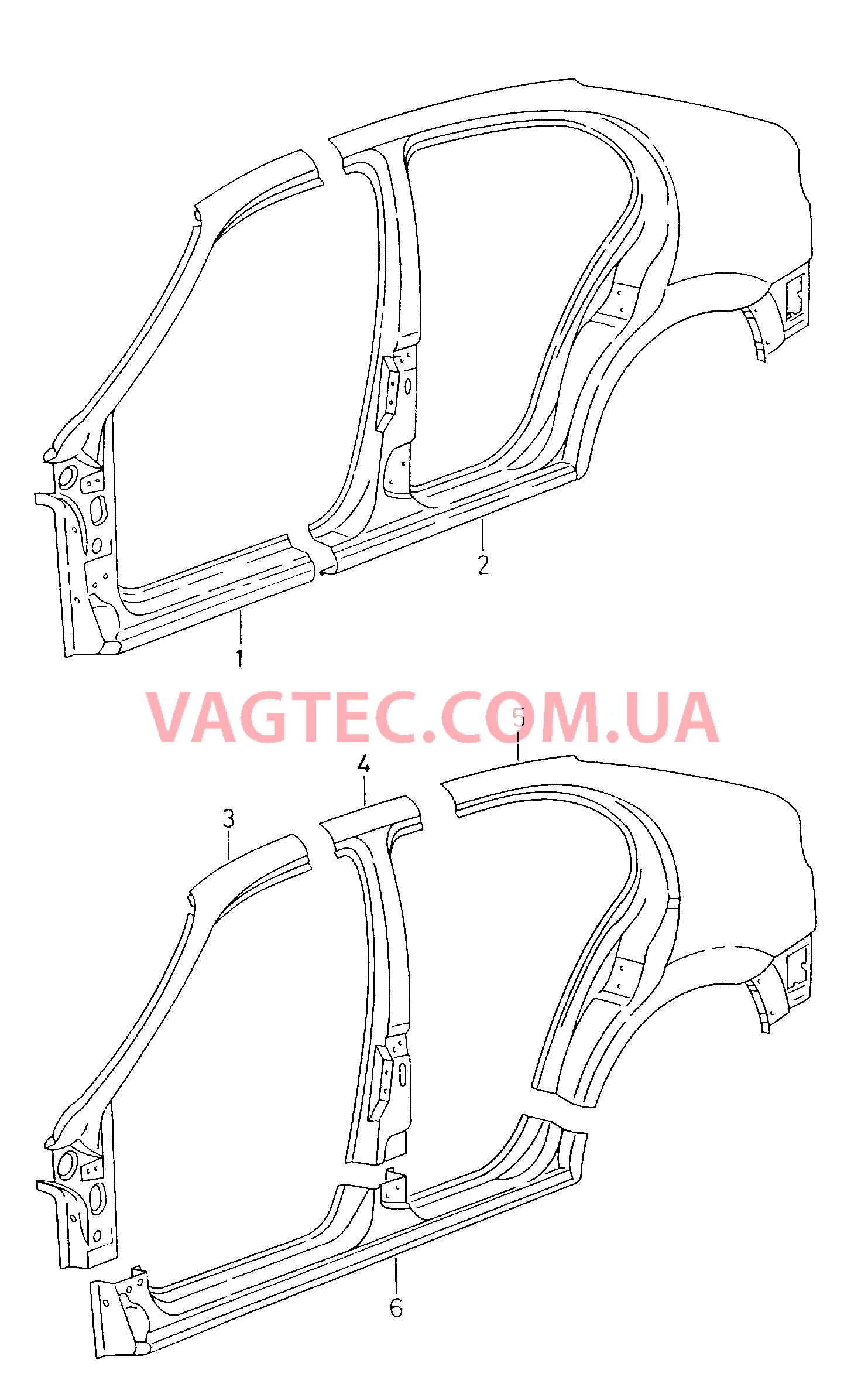 Отрезные детали боковины  для SEAT Leon 2000