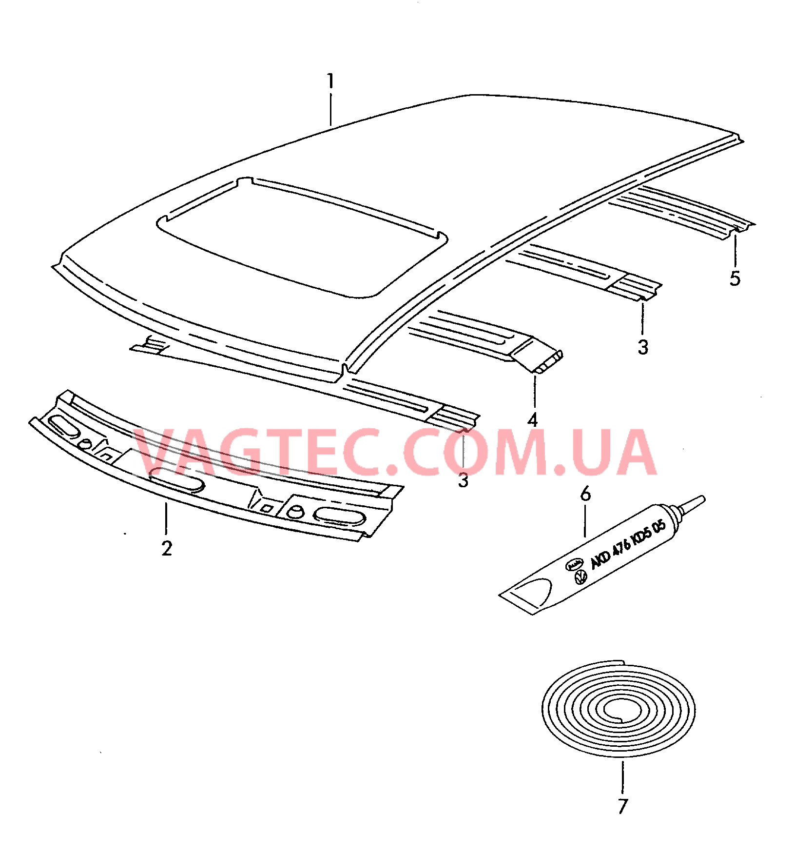 Крыша  для SEAT Toledo 2002