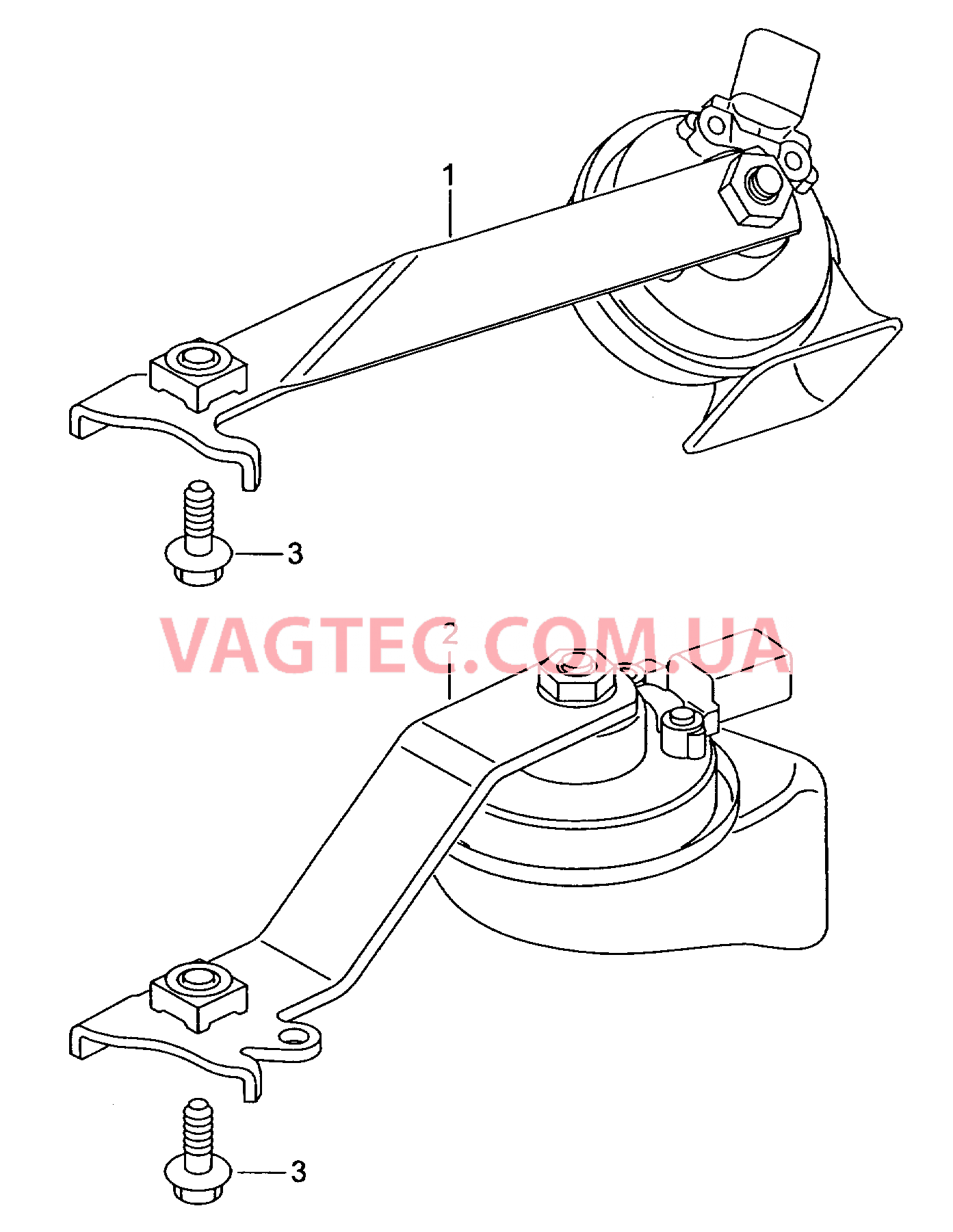 Звуковой сигнал  F 1M-3-044 201>> для SEAT Toledo 2004