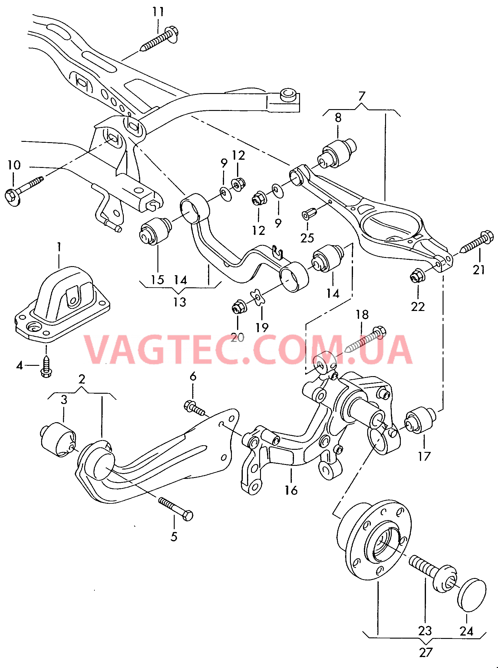 Рычаг подвески, поперечный VW JETTA  Рычаг подвески VW JETTA  Поворотный кулак VW JETTA   для VOLKSWAGEN Jetta 2006