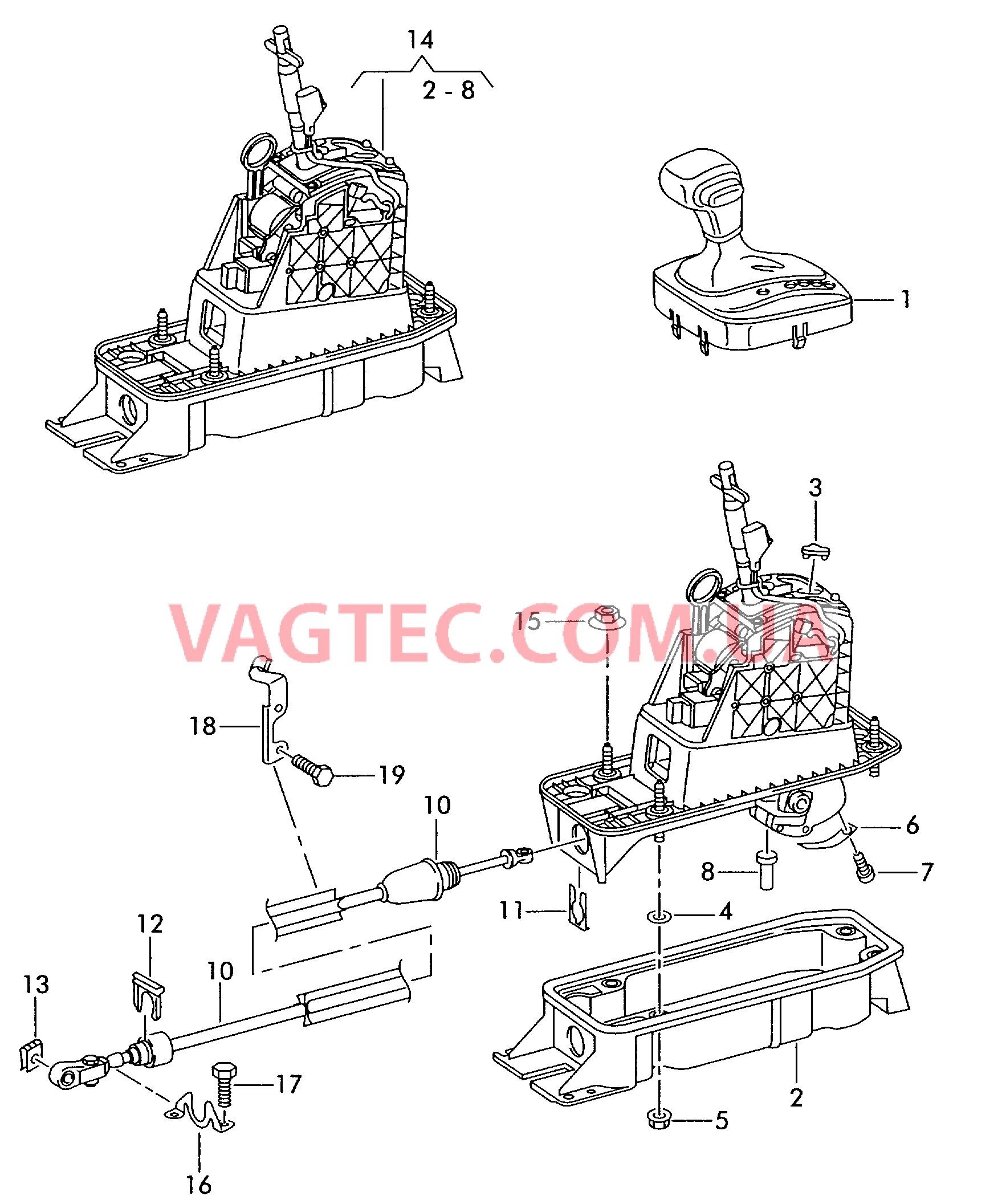 Механизм переключения  для SEAT Altea 2005