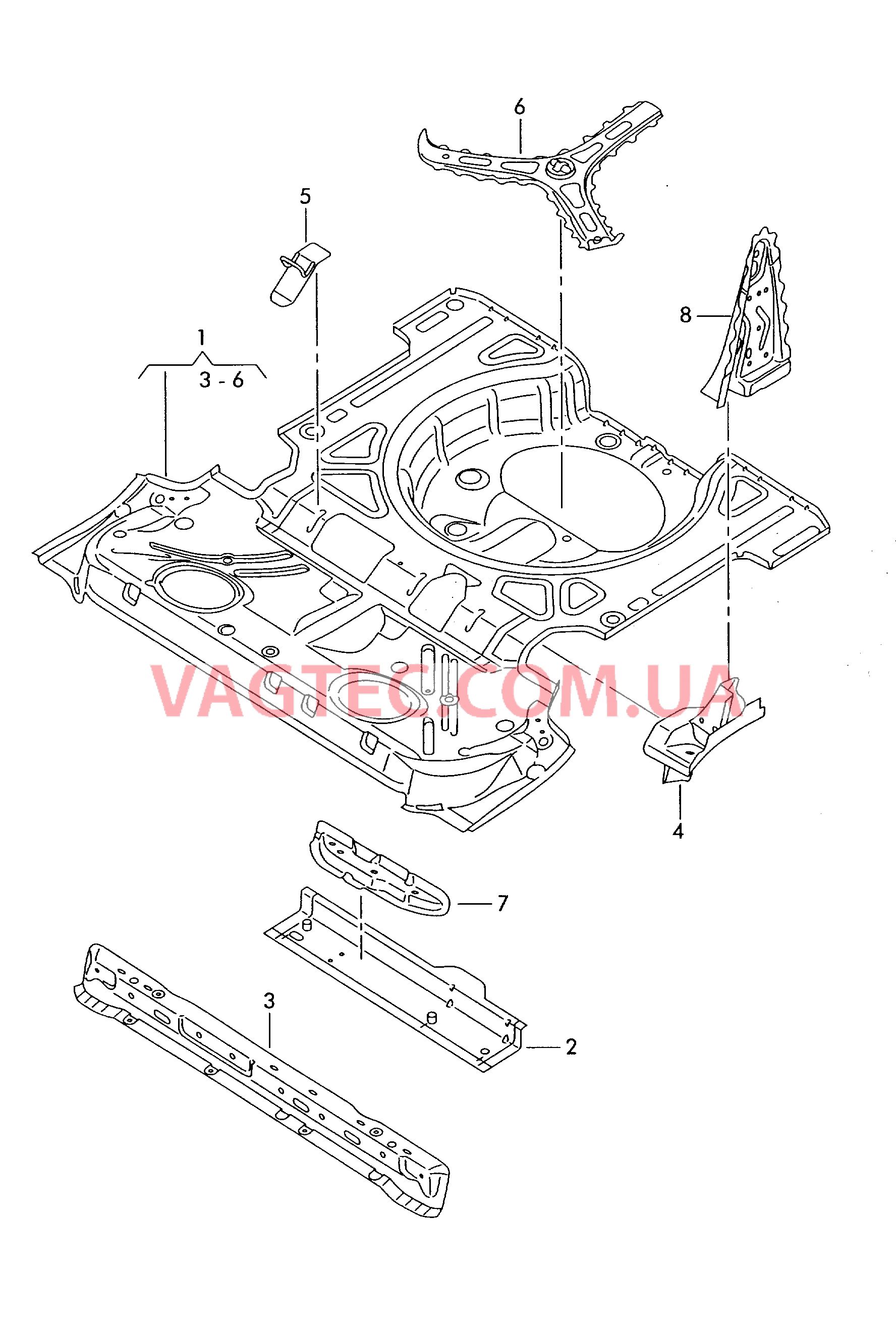 Панель пола  для SEAT Toledo 2006