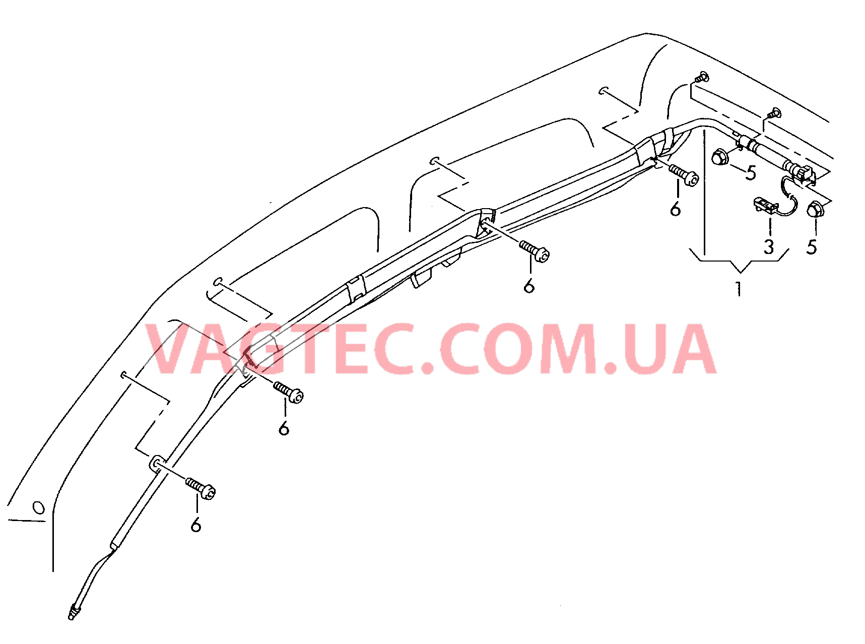 Модуль подушки без. для головы  для VOLKSWAGEN GOLF 2005-2