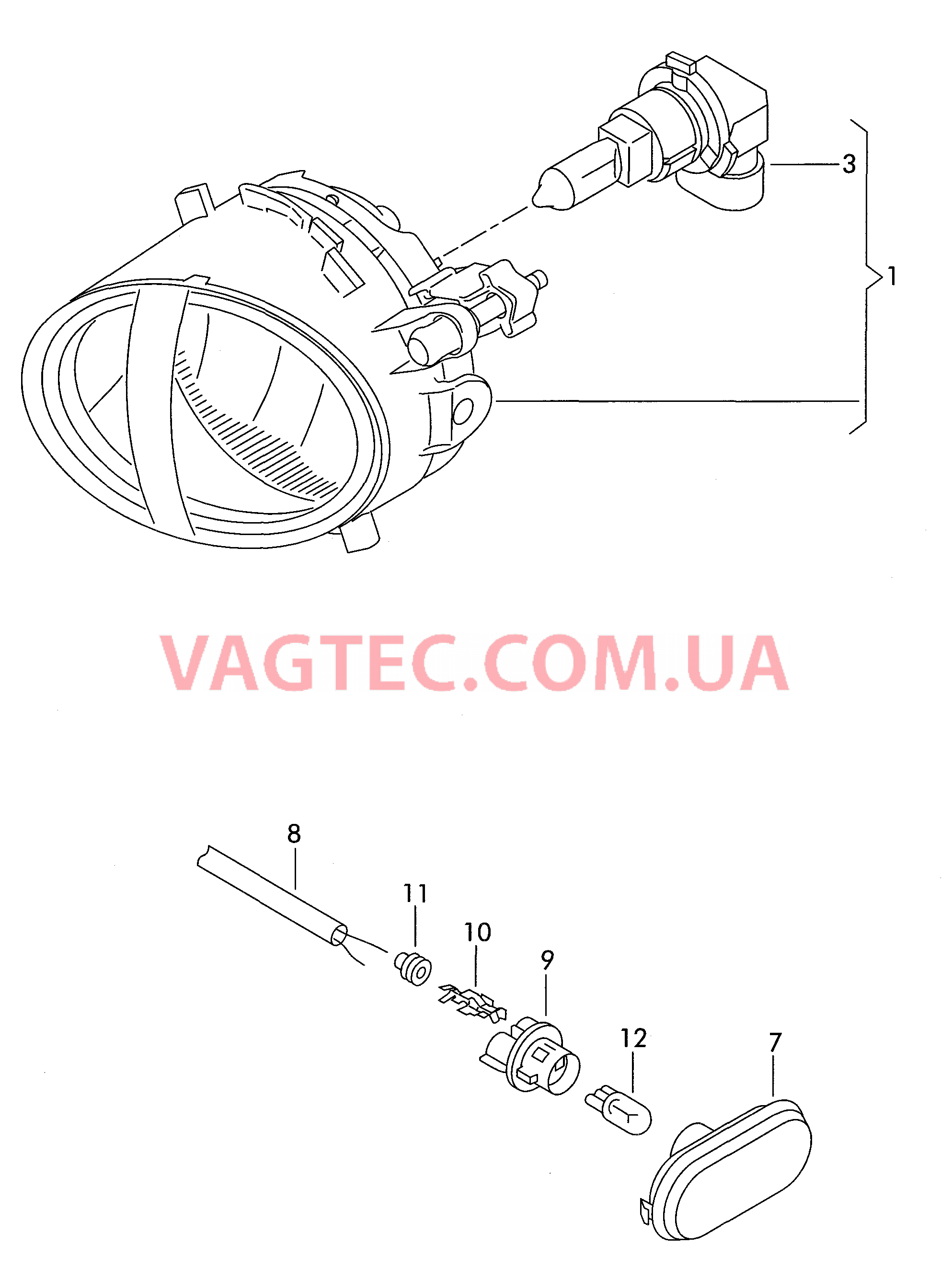 Галоген. противотуманная фара Фонарь указателя поворота  для SEAT Ibiza 2012