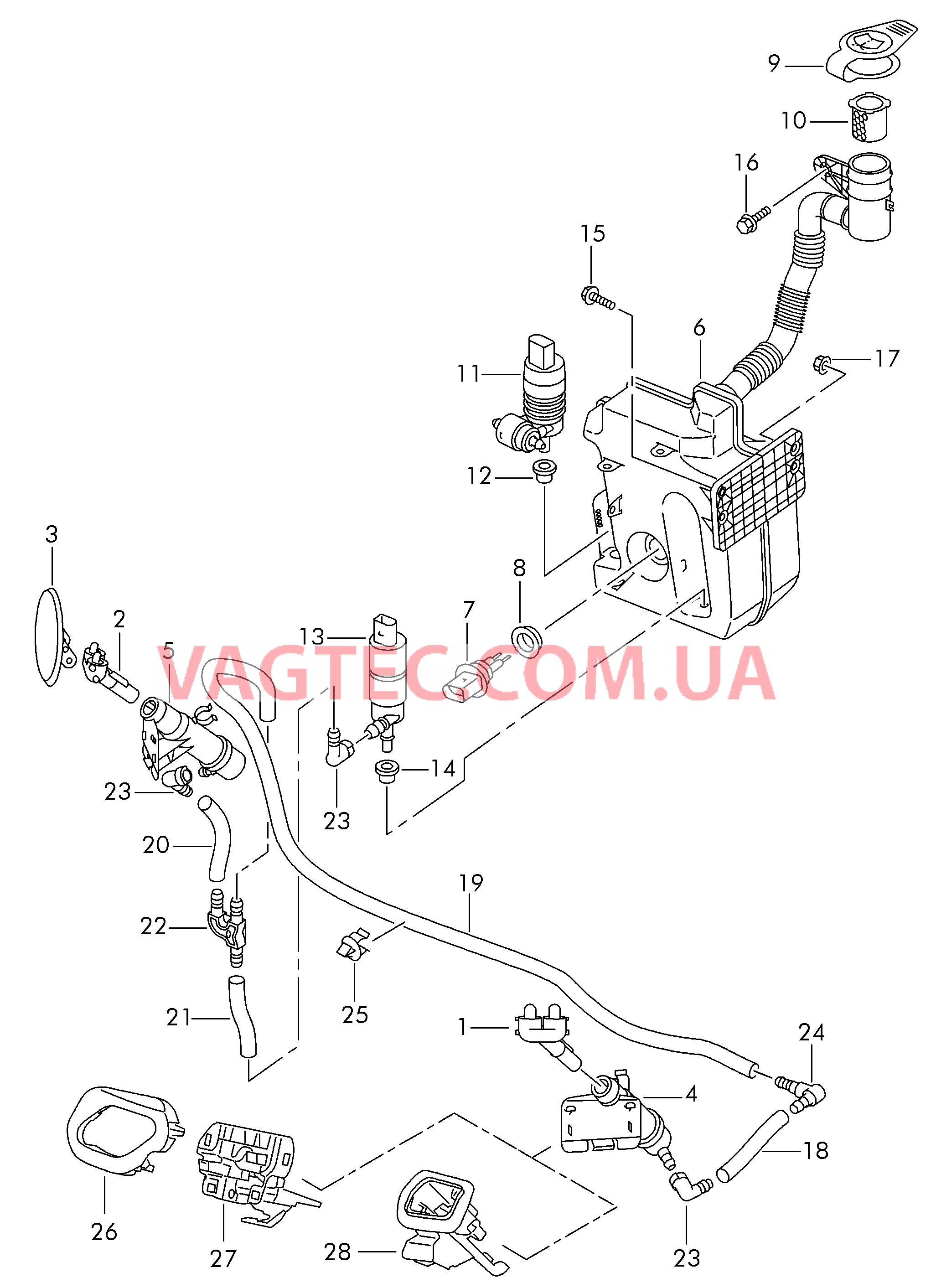 Омыватель фар  для SEAT Toledo 2008