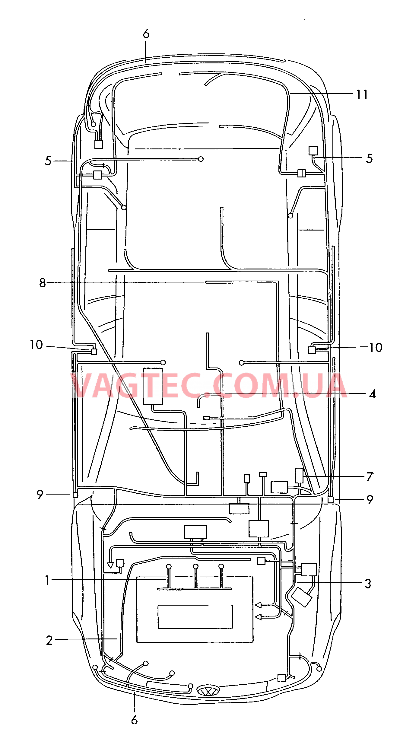 Жгут проводов Cписок применения  для SEAT Ibiza 2009-1