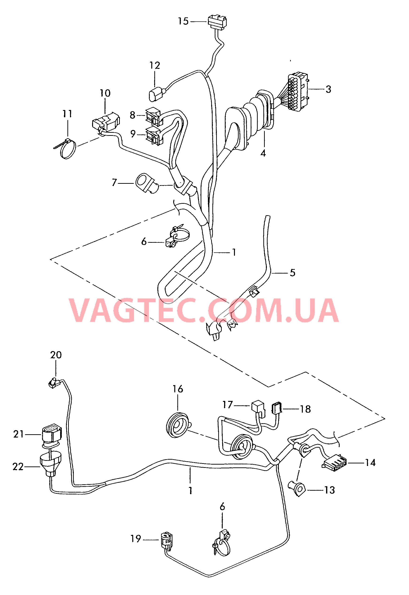 Жгут проводов двери  для SEAT Toledo 2006