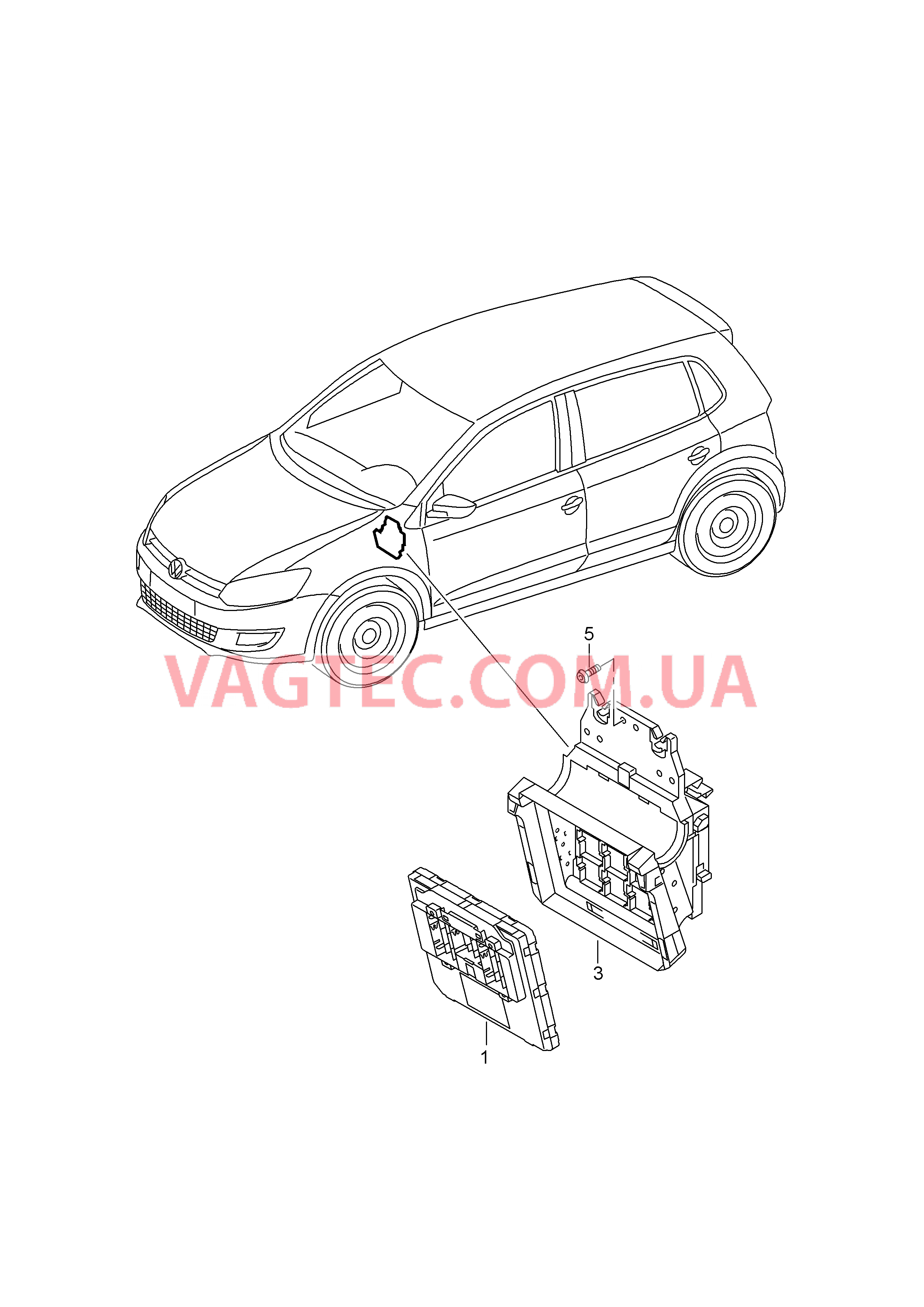 БУ (BCM) систем комфорта, межсетевого интерфейса и бортовой сети  для VOLKSWAGEN Polo 2016-1