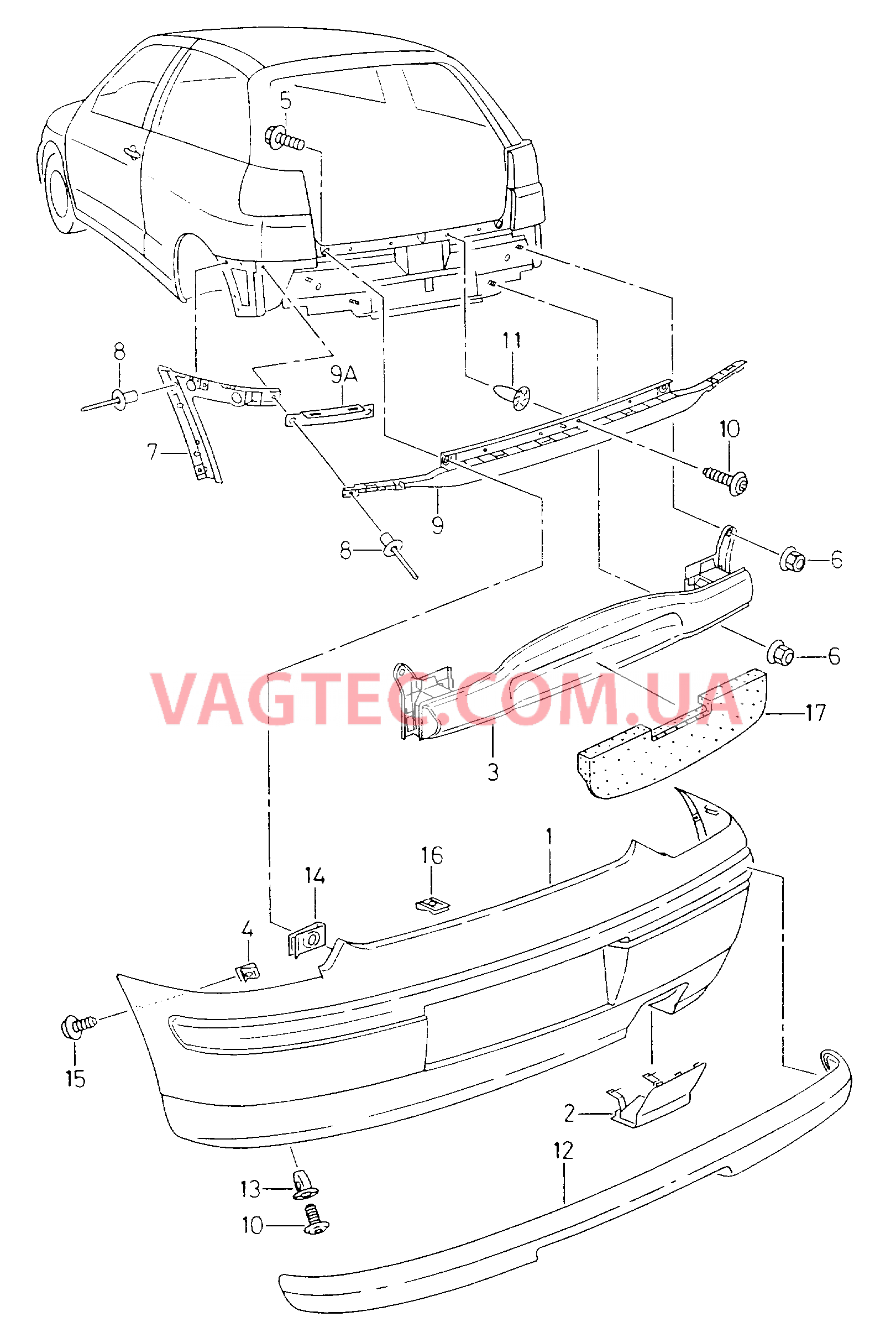 Бампер  для SEAT Ibiza 2002