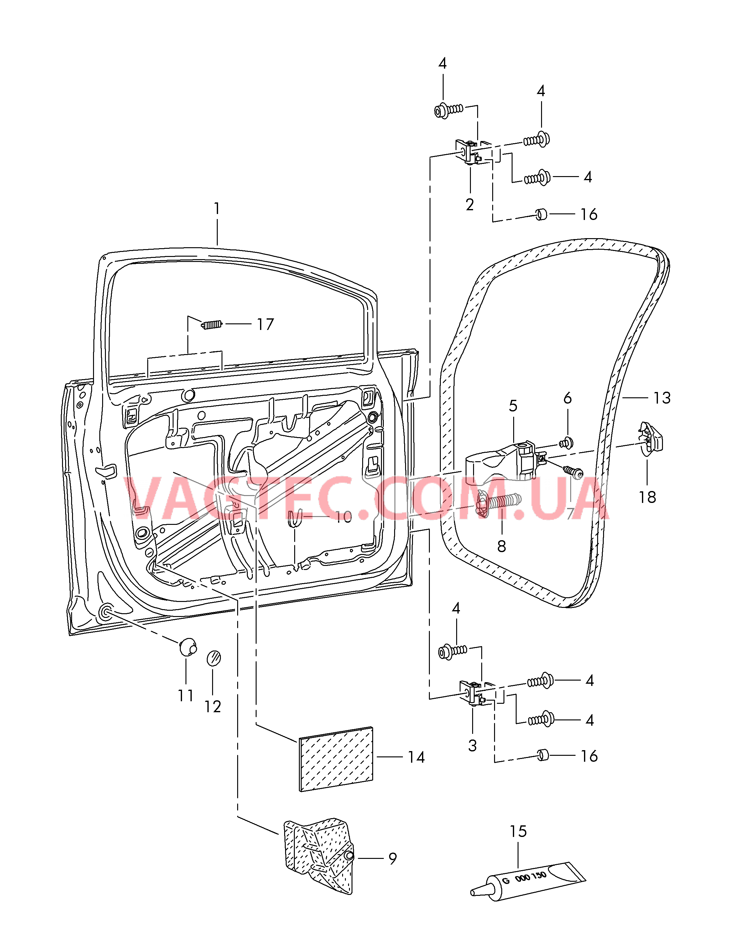 Двери Петля двери Уплотнитель двери Фиксатор двери  для SEAT Ibiza 2009-1