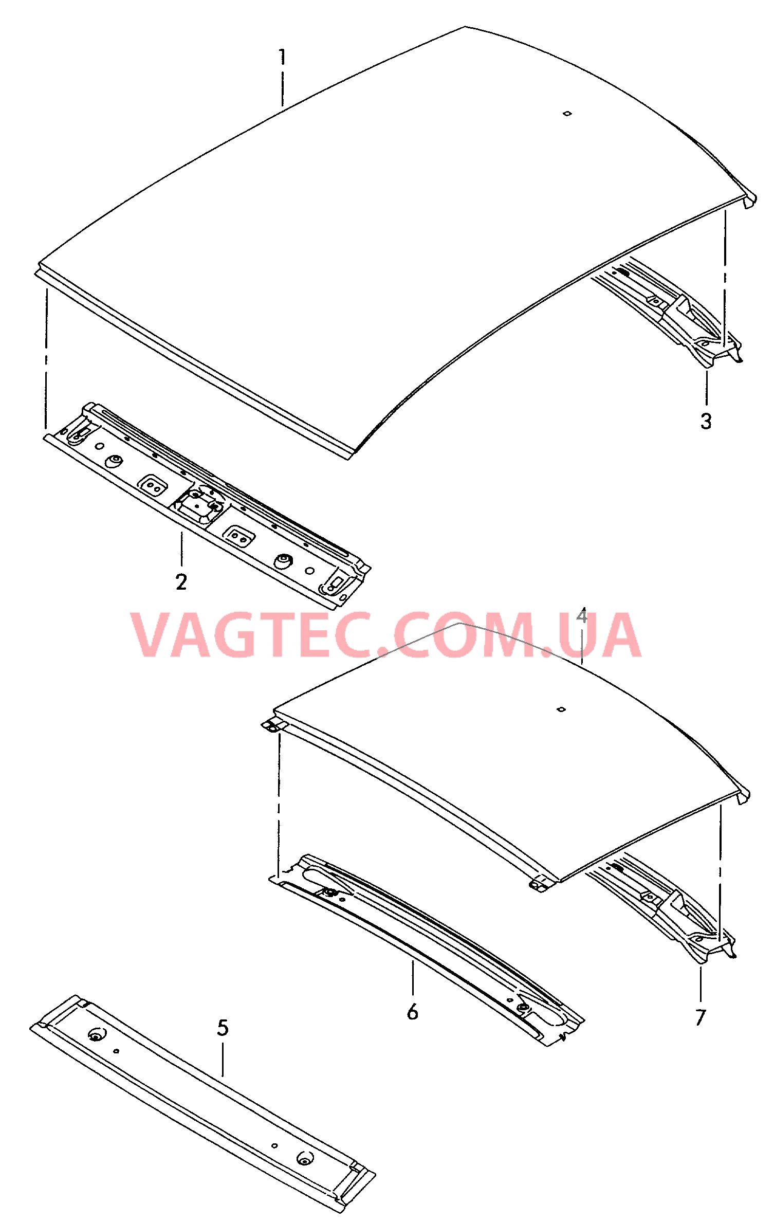 Крыша  для SEAT Ibiza 2012