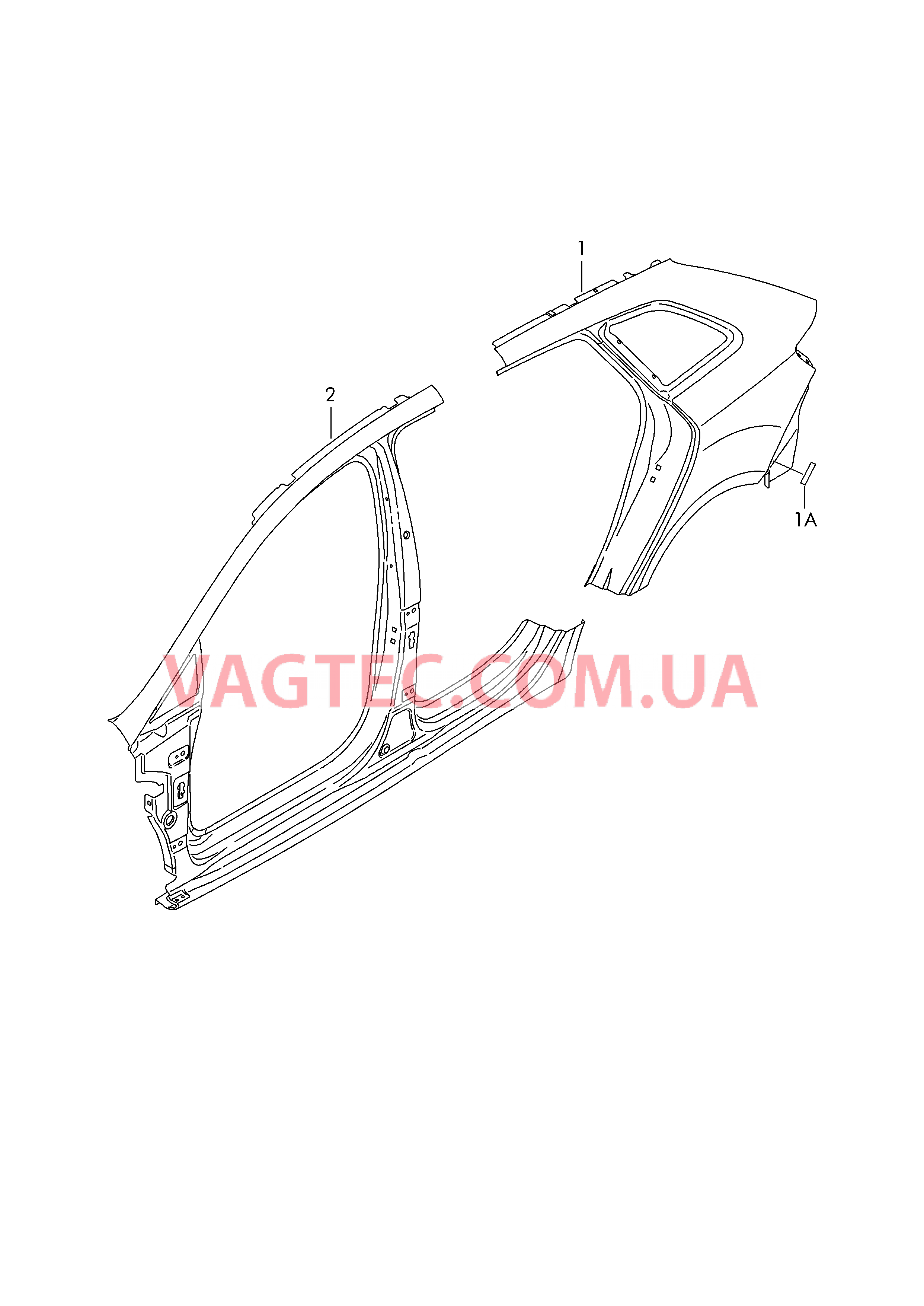 Отрезные детали боковины  для SEAT Ibiza 2017