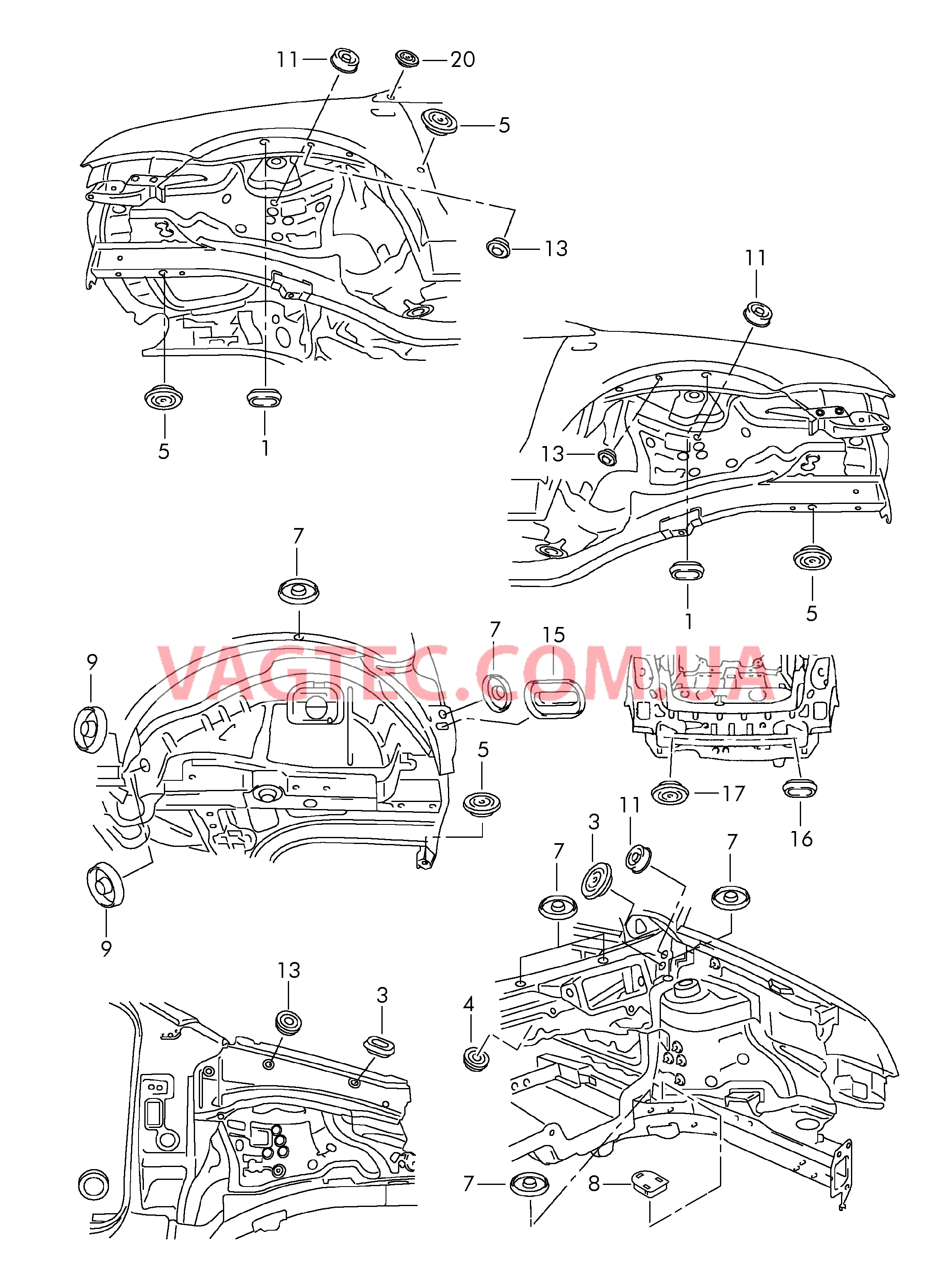 Заглушка Арка колеса  для SEAT Ibiza 2009-1