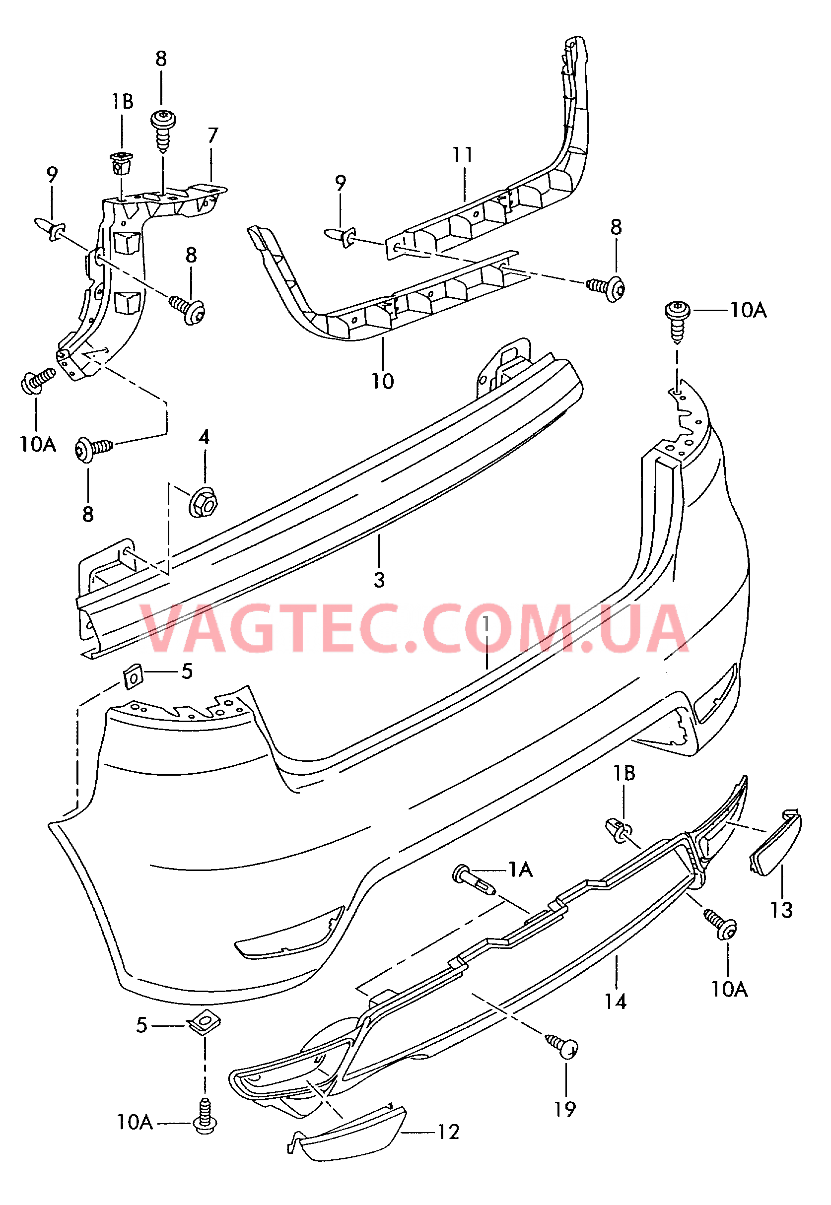 Бампер  F 6L-6-000 001>> F 6L-6-500 001>> для SEAT Ibiza 2010