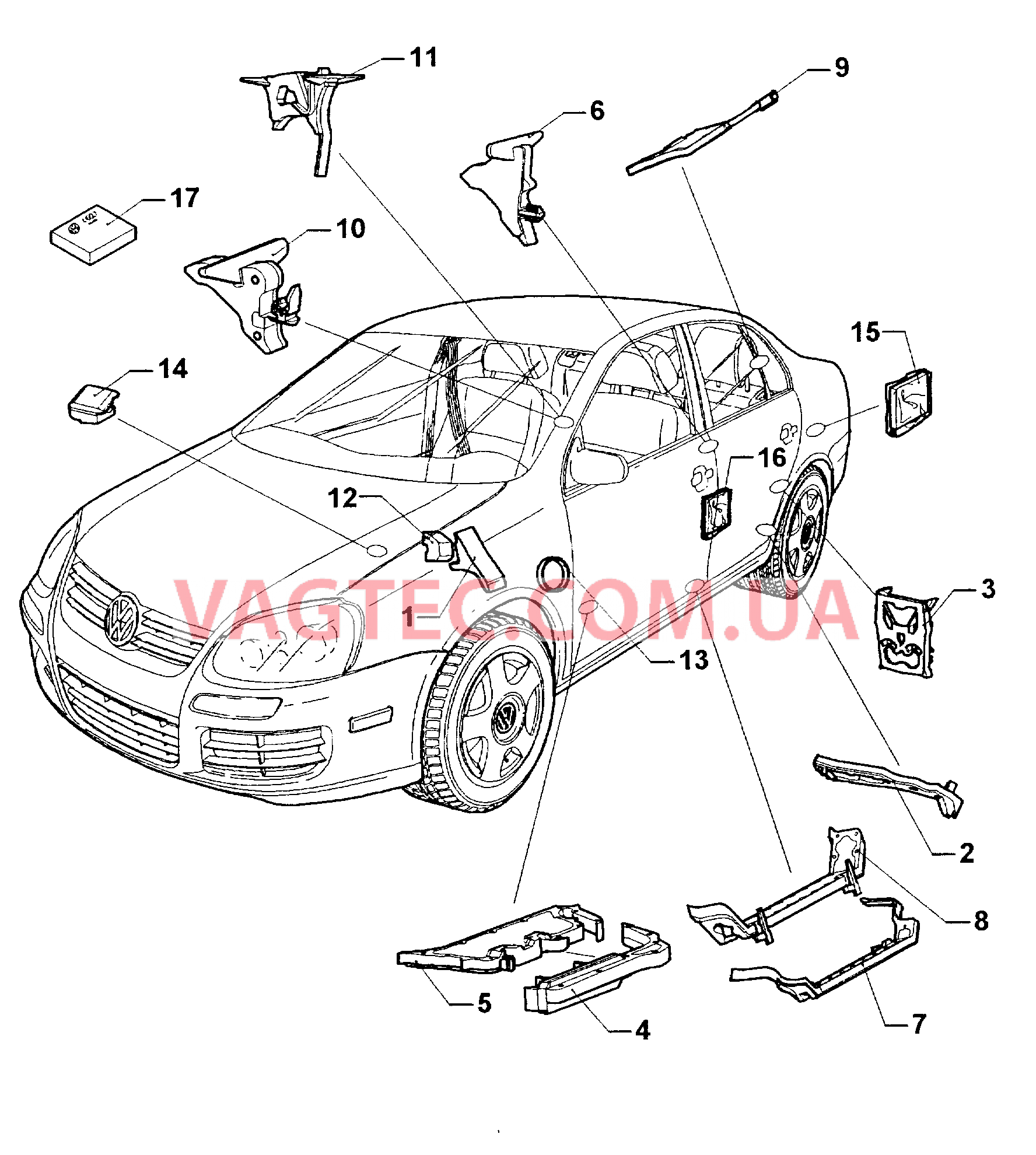 Шумоизоляция VW JETTA   для VOLKSWAGEN Jetta 2006