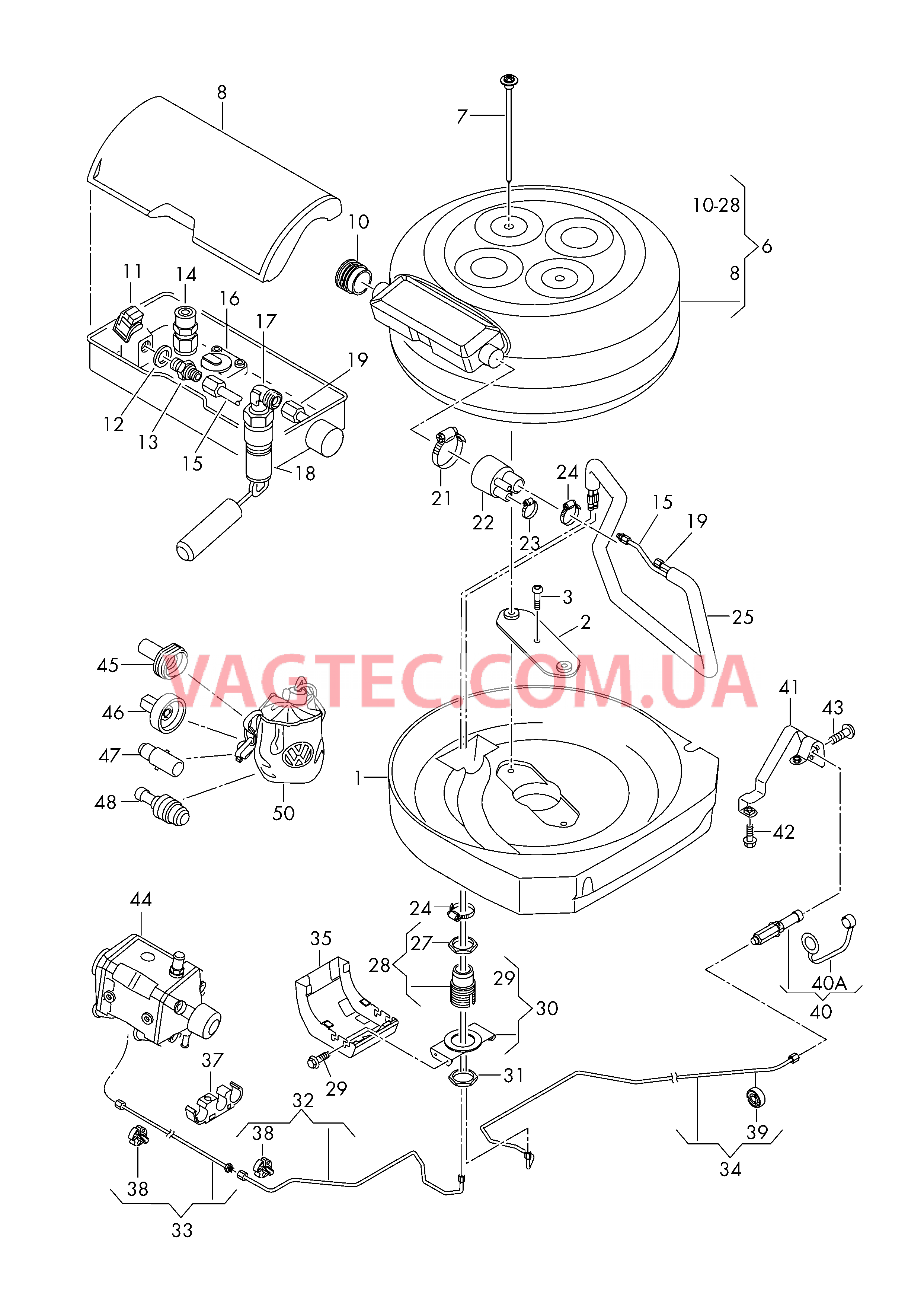 Cистема питания газом Дополнительный топливный бак Заливная горловина Трубопровод для газа  для SEAT Ibiza 2013