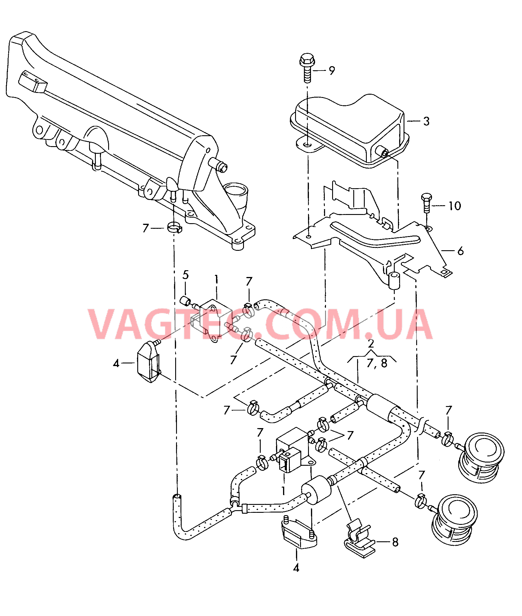 Вакуумная система  для VOLKSWAGEN Polo 2005-1