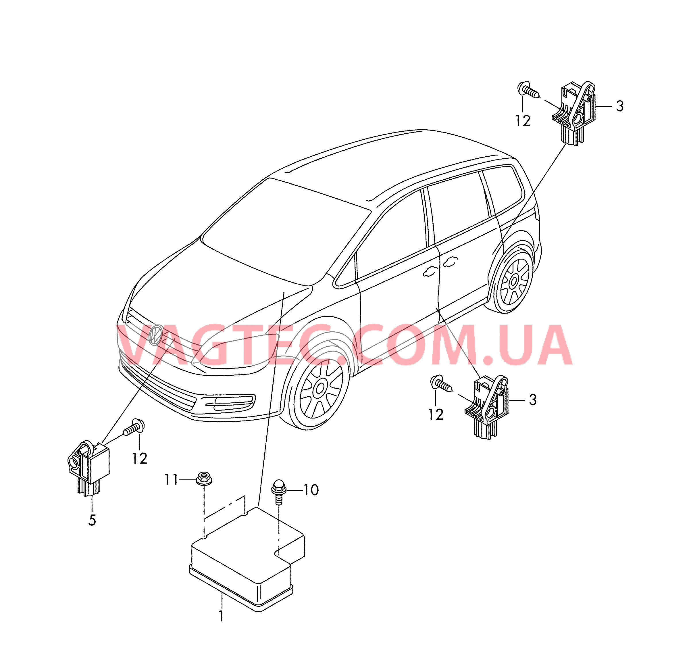 Электродетали для подуш.безоп.  для SEAT Alhambra 2017