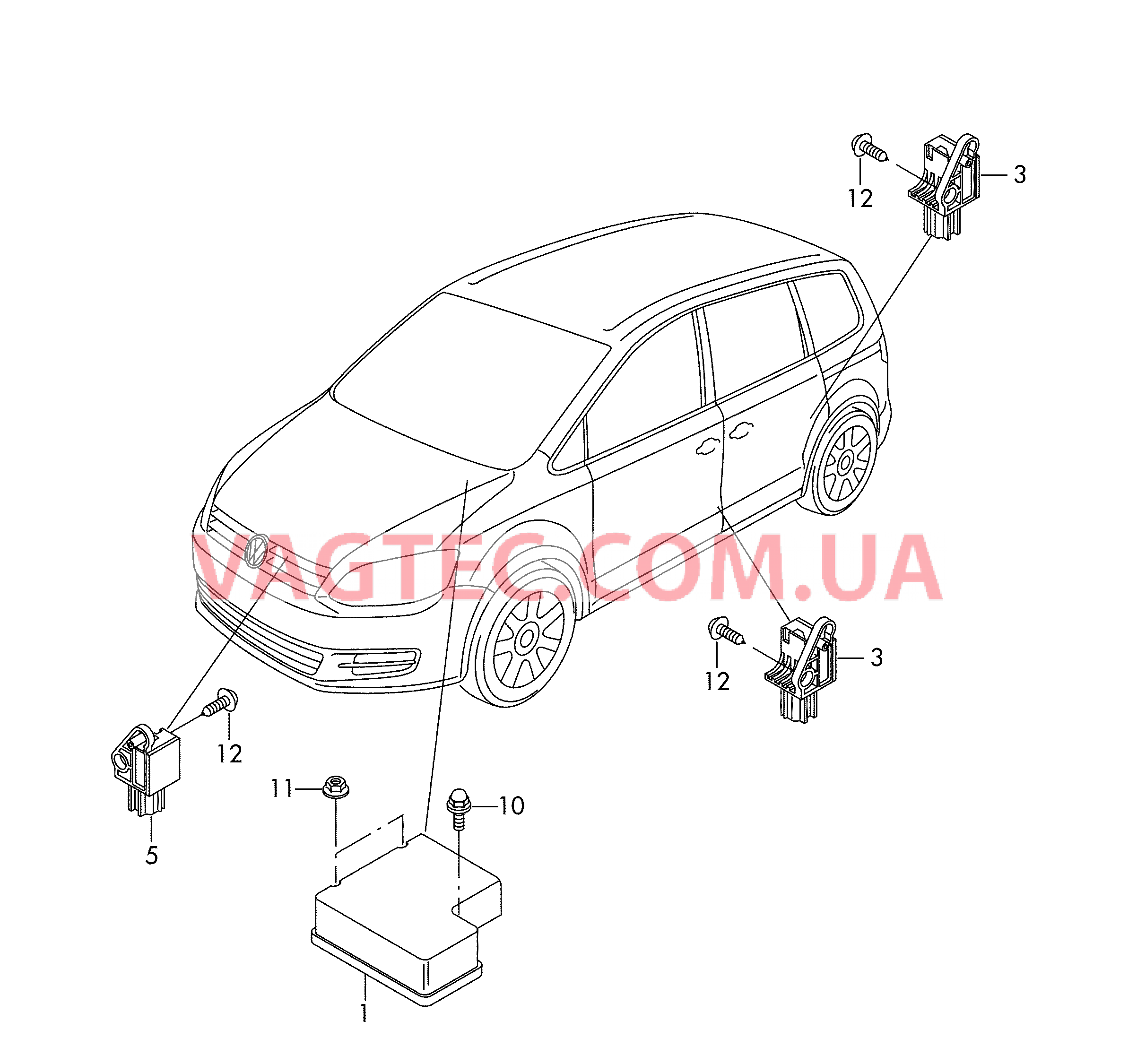 Электродетали для подуш.безоп.  для SEAT Alhambra 2018